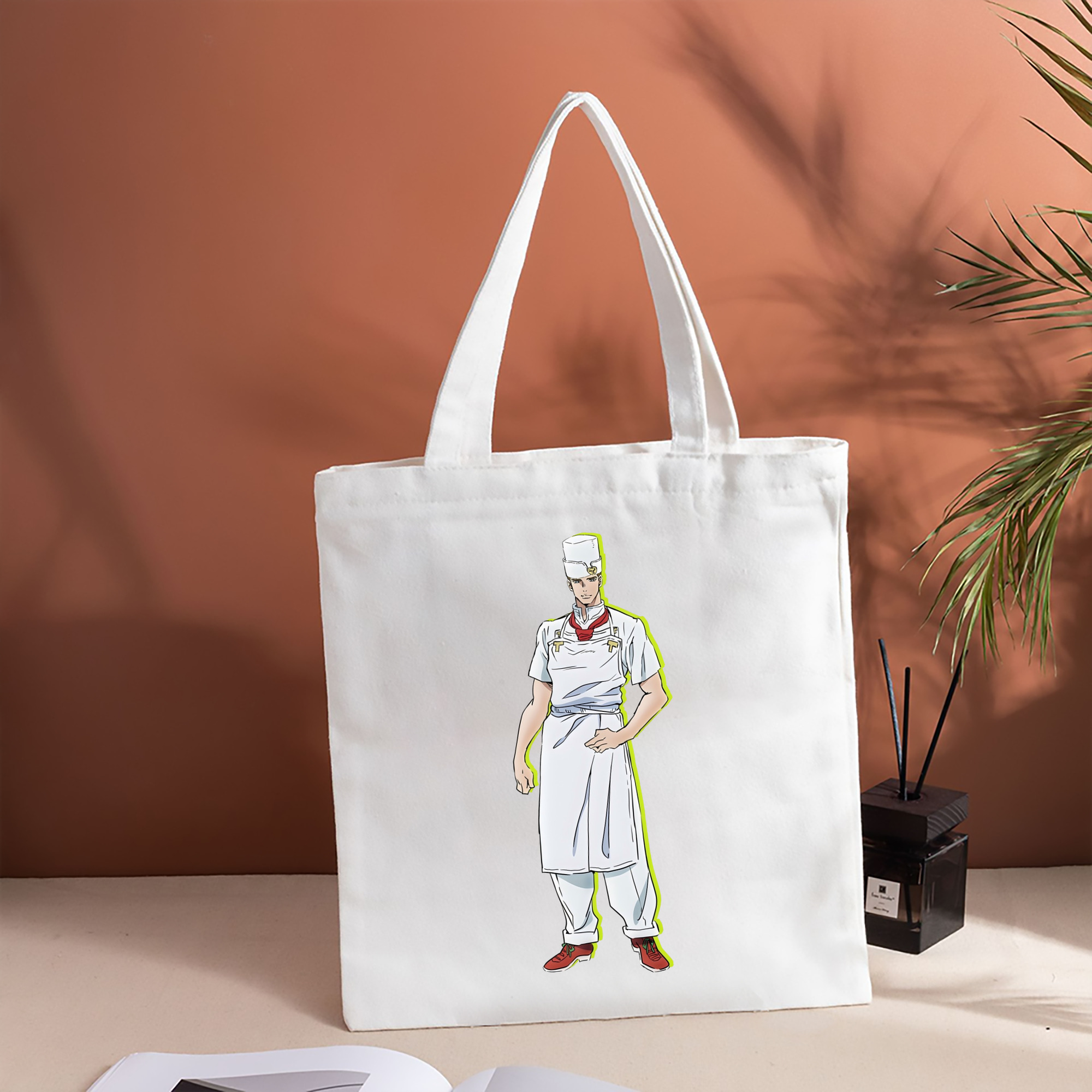 ジョジョの奇妙な冒険 Tonio Trussardi JoJo's Bizarre Adventure トニオ?トラッサルディ 縦型キャンバス生地手提げバッグ　トートバッグ