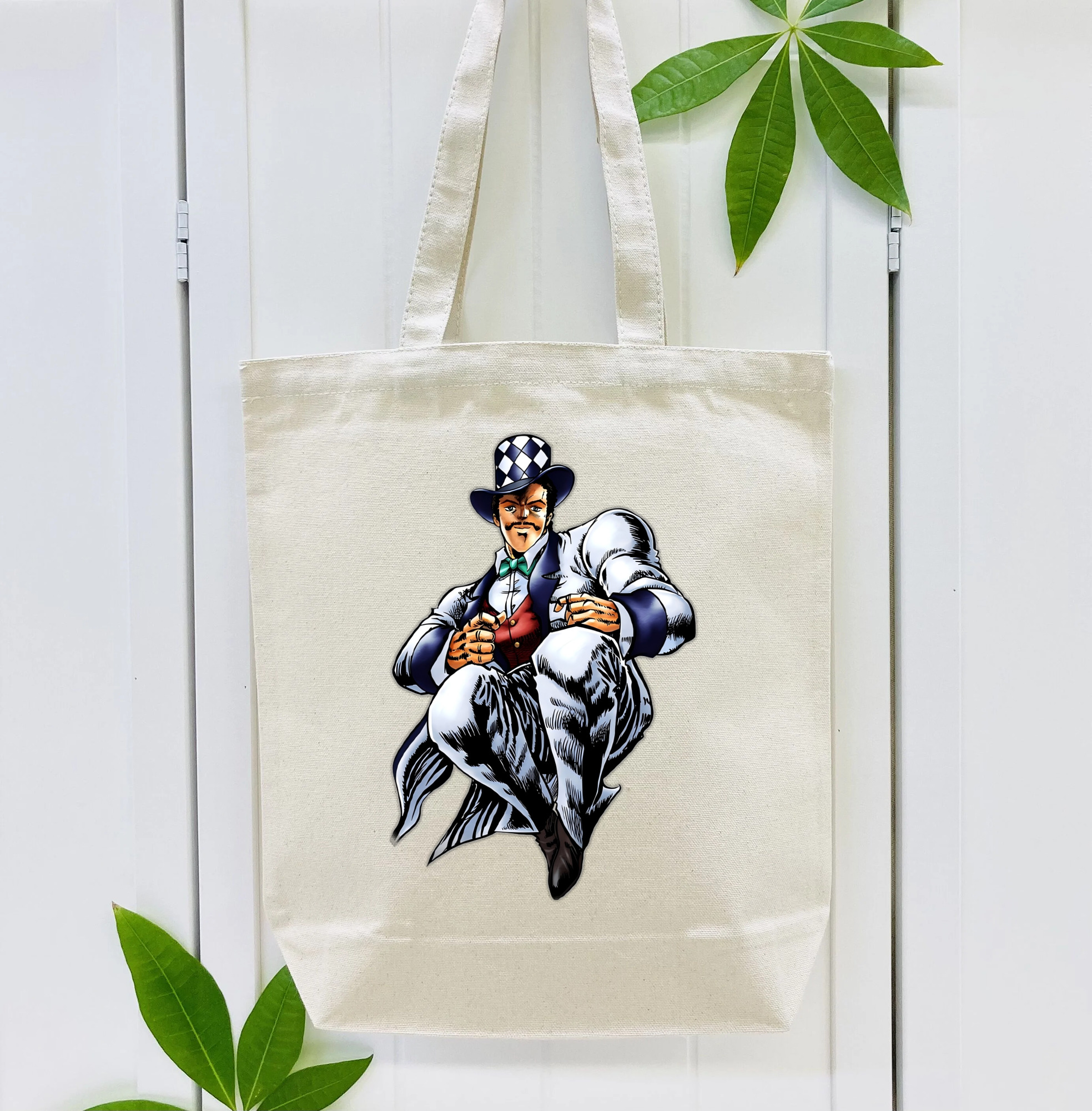 ジョジョの奇妙な冒険 ウィル?アントニオ?ツェペリ JoJo's Bizarre Adventure Will Anthonio Zeppeli 縦型キャンバス生地手提げバッグ　トートバッグ