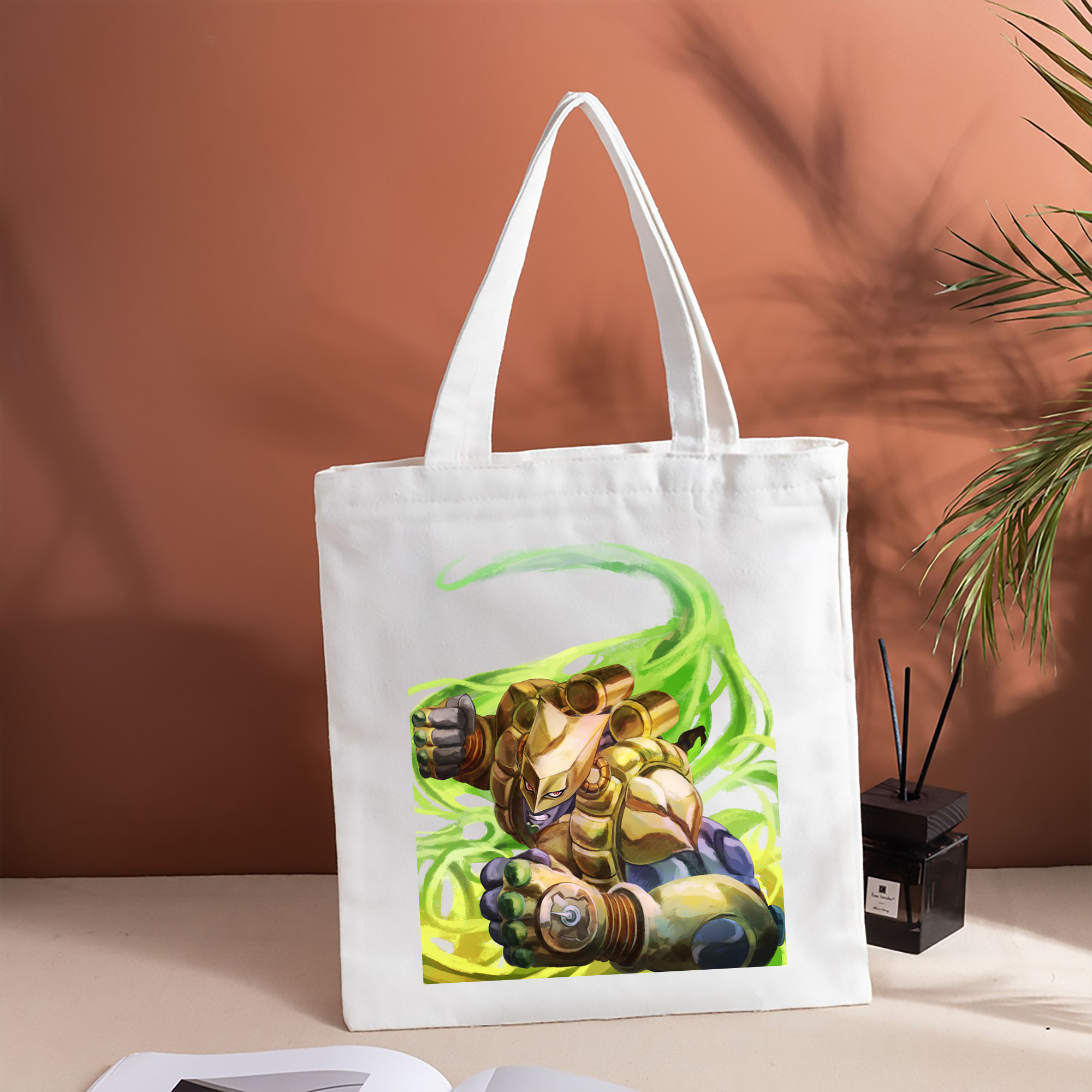 ジョジョの奇妙な冒険 ディオ?ブランドー JoJo's Bizarre Adventure Dio Brando 縦型キャンバス生地手提げバッグ　トートバッグ