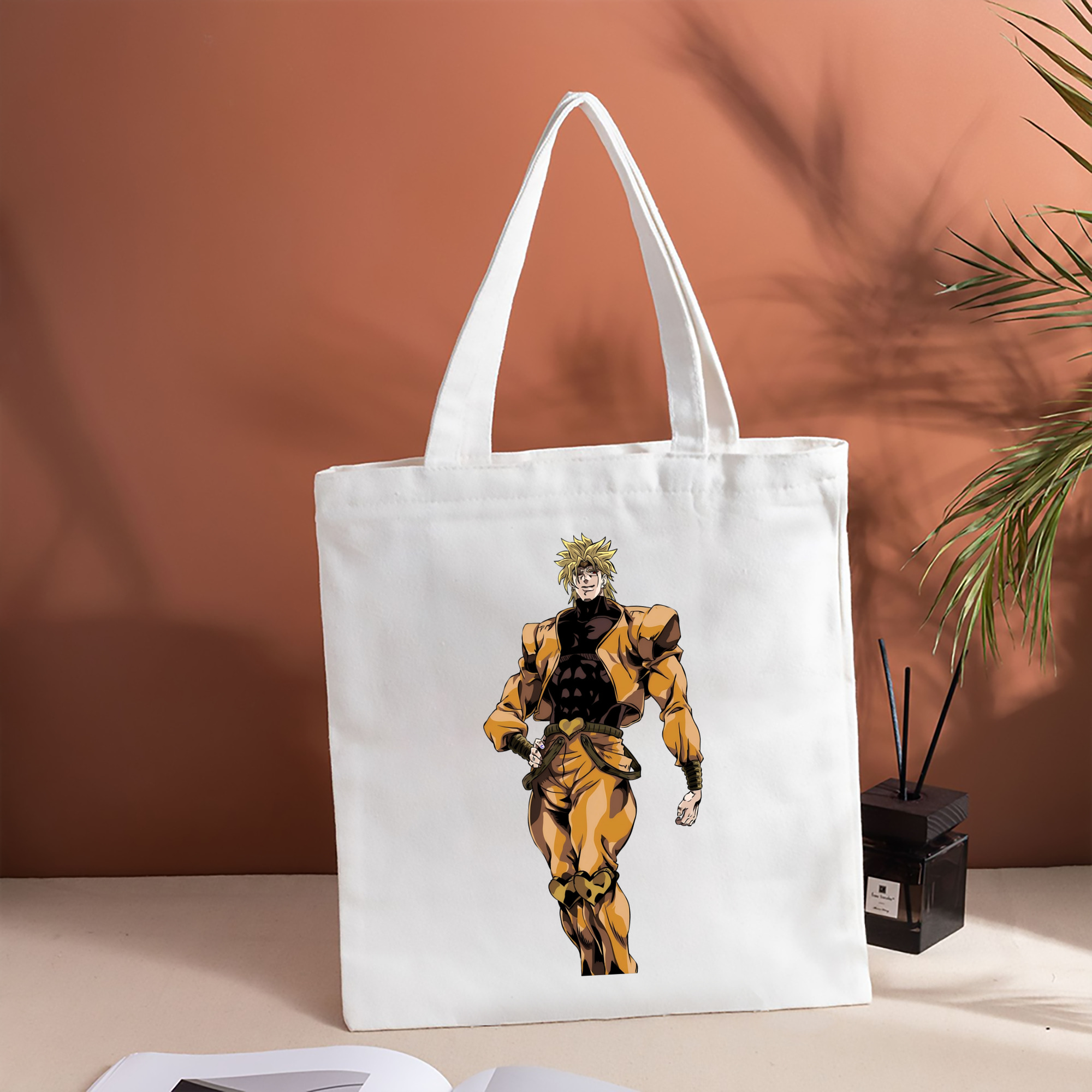 ジョジョの奇妙な冒険 ディオ?ブランドー JoJo's Bizarre Adventure Dio Brando 縦型キャンバス生地手提げバッグ　トートバッグ