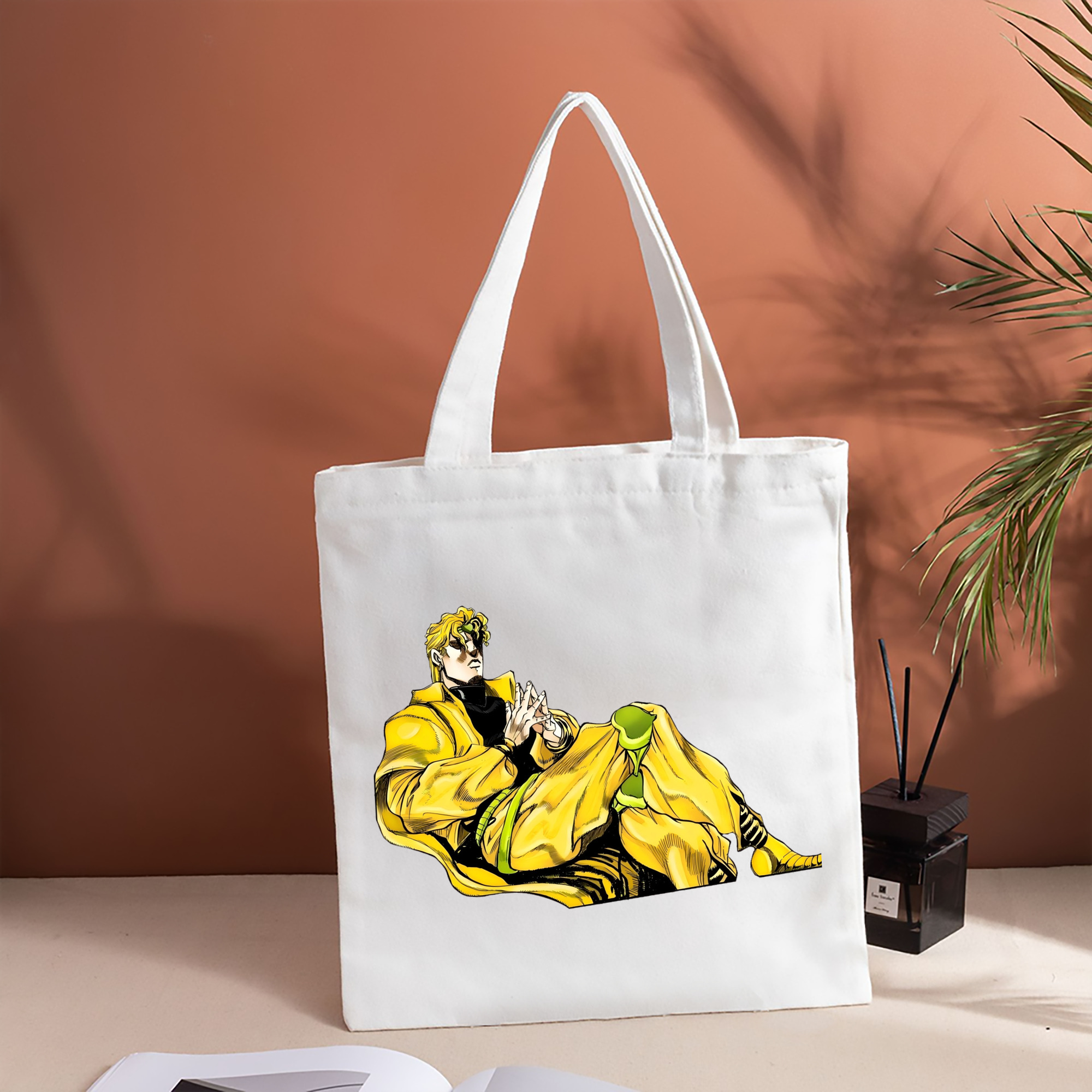 ジョジョの奇妙な冒険 ディオ?ブランドー JoJo's Bizarre Adventure Dio Brando 縦型キャンバス生地手提げバッグ　トートバッグ