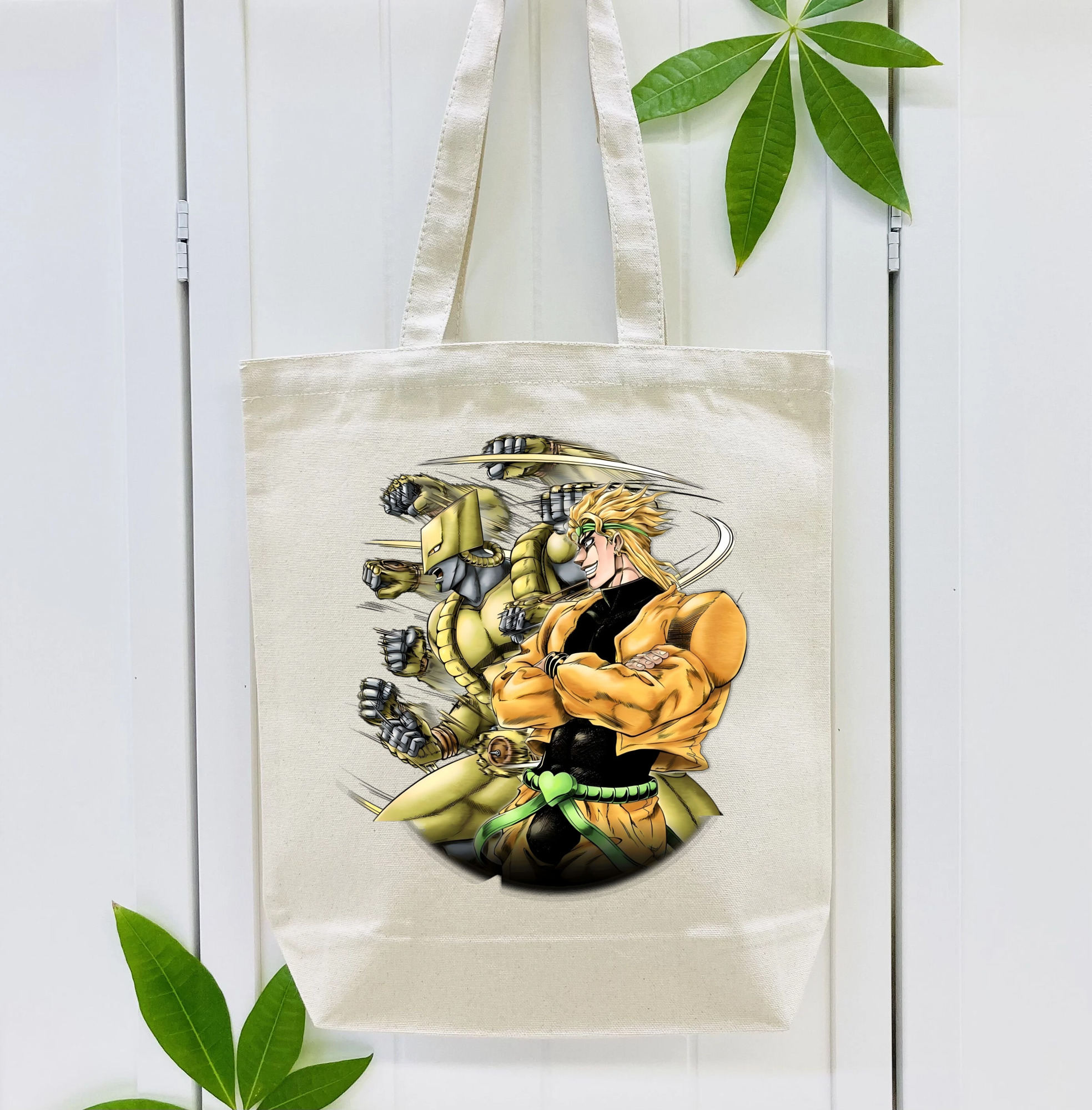 ジョジョの奇妙な冒険 ディオ?ブランドー JoJo's Bizarre Adventure Dio Brando 縦型キャンバス生地手提げバッグ　トートバッグ