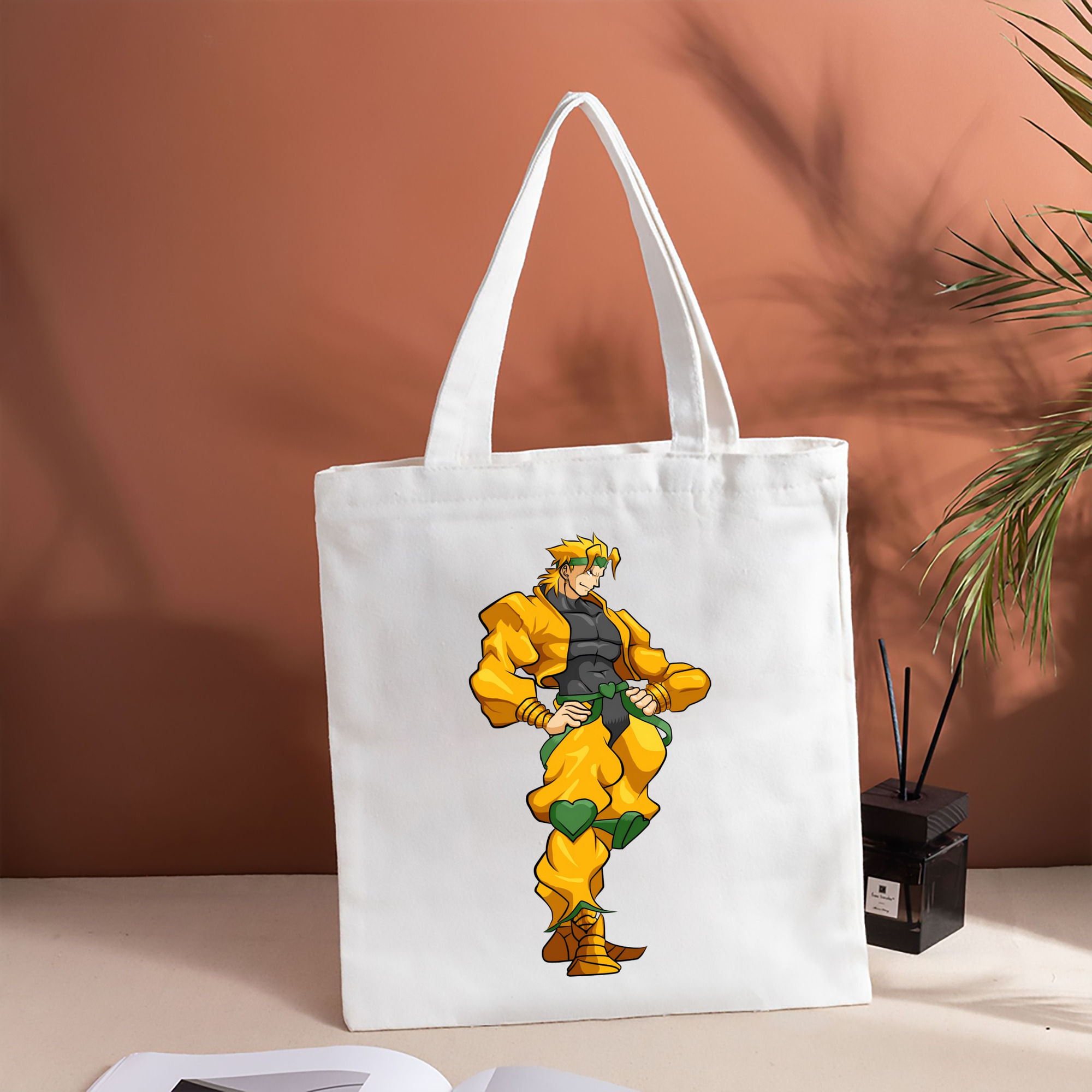 ジョジョの奇妙な冒険 ディオ?ブランドー JoJo's Bizarre Adventure Dio Brando 縦型キャンバス生地手提げバッグ　トートバッグ