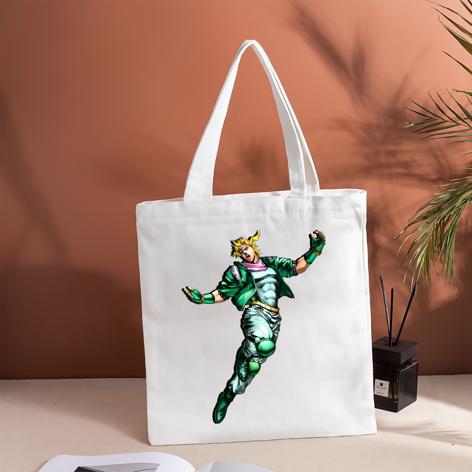 ジョジョの奇妙な冒険 ディオ?ブランドー JoJo's Bizarre Adventure Dio Brando 縦型キャンバス生地手提げバッグ　トートバッグ