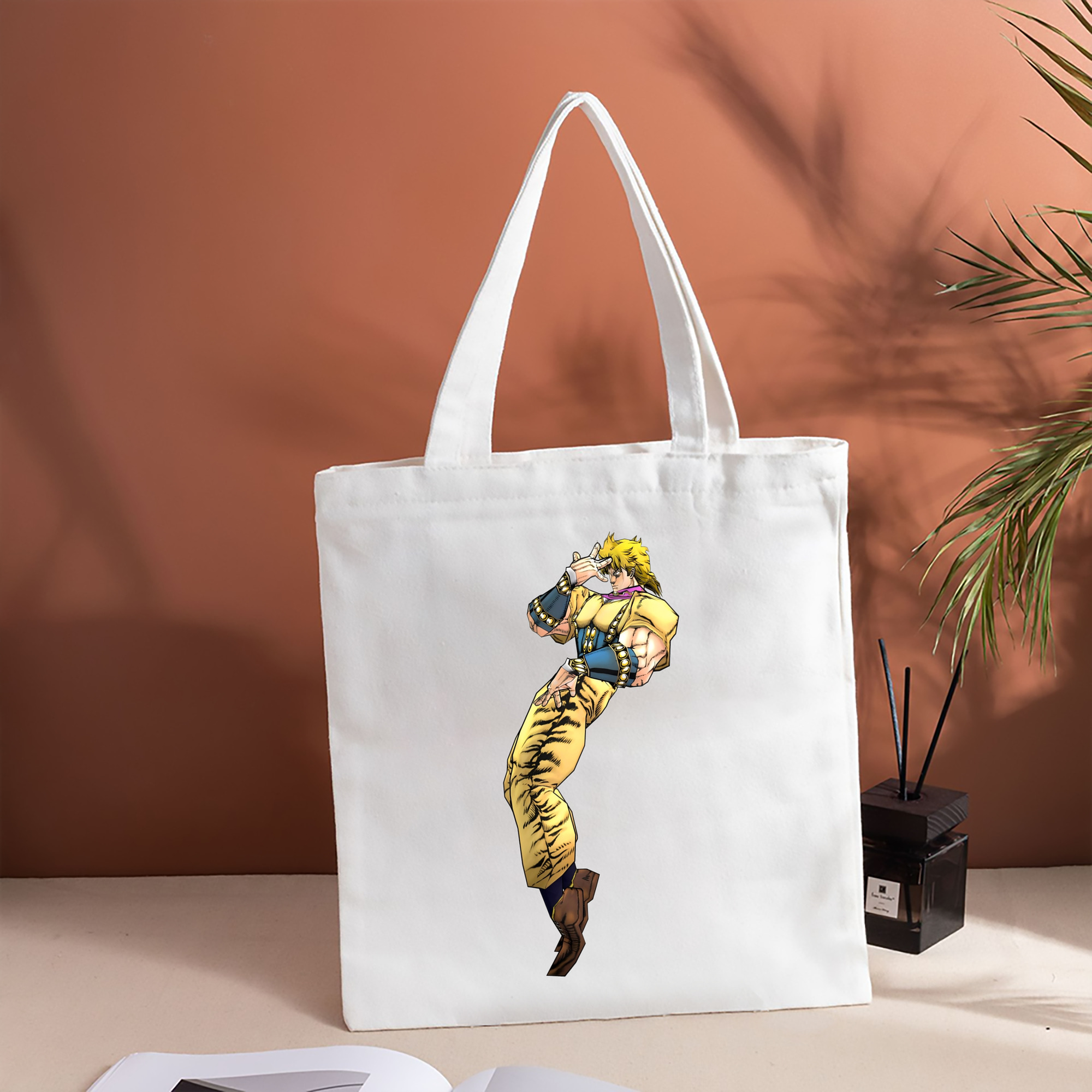 ジョジョの奇妙な冒険 ディオ?ブランドー JoJo's Bizarre Adventure Dio Brando 縦型キャンバス生地手提げバッグ　トートバッグ