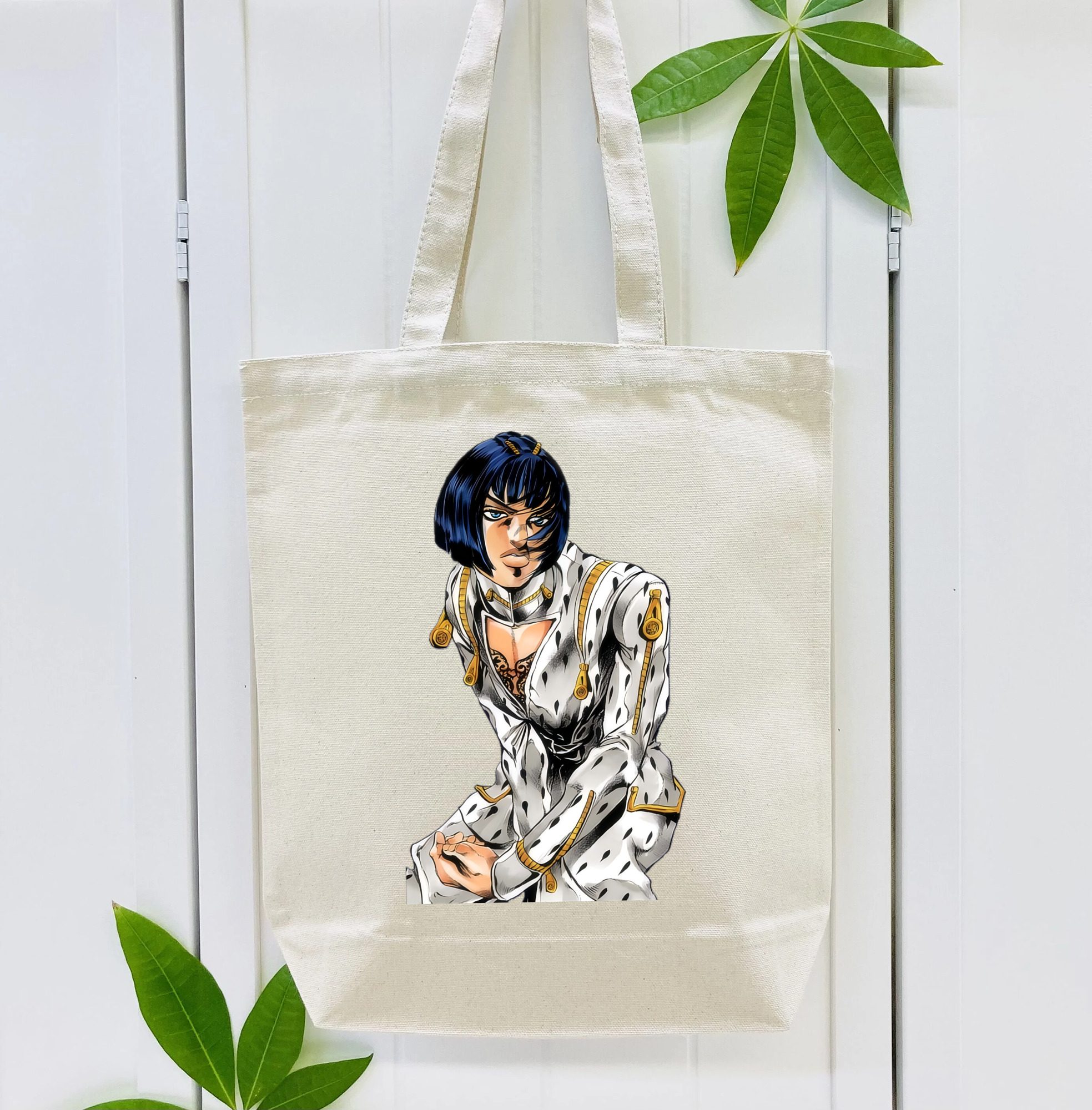 ジョジョの奇妙な冒険 ブローノ?ブチャラティ JoJo's Bizarre Adventure Bruno Bucciarati 縦型キャンバス生地手提げバッグ　トートバッグ