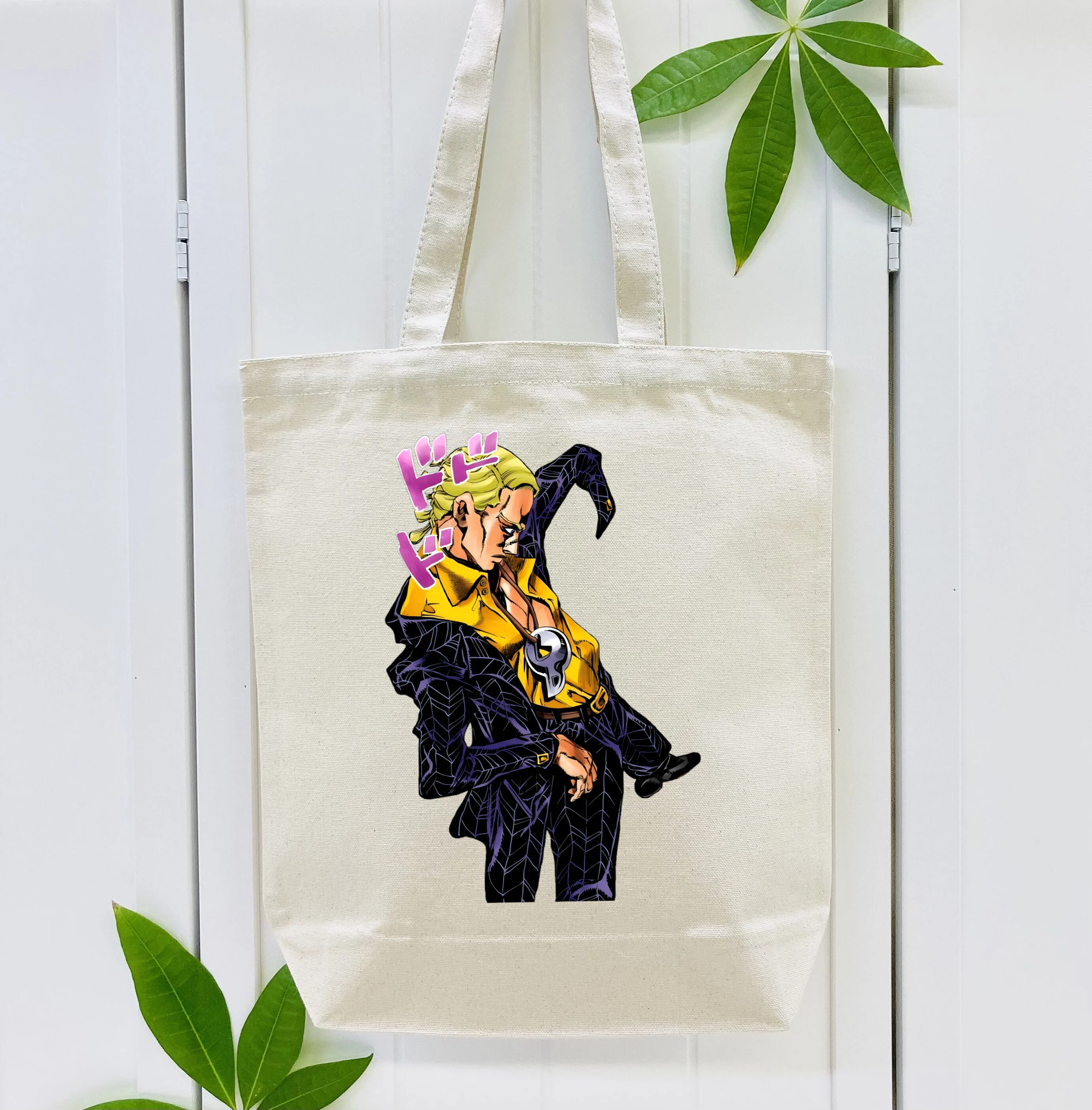 ジョジョの奇妙な冒険 プロシュート JoJo's Bizarre Adventure Prosciutto 縦型キャンバス生地手提げバッグ　トートバッグ