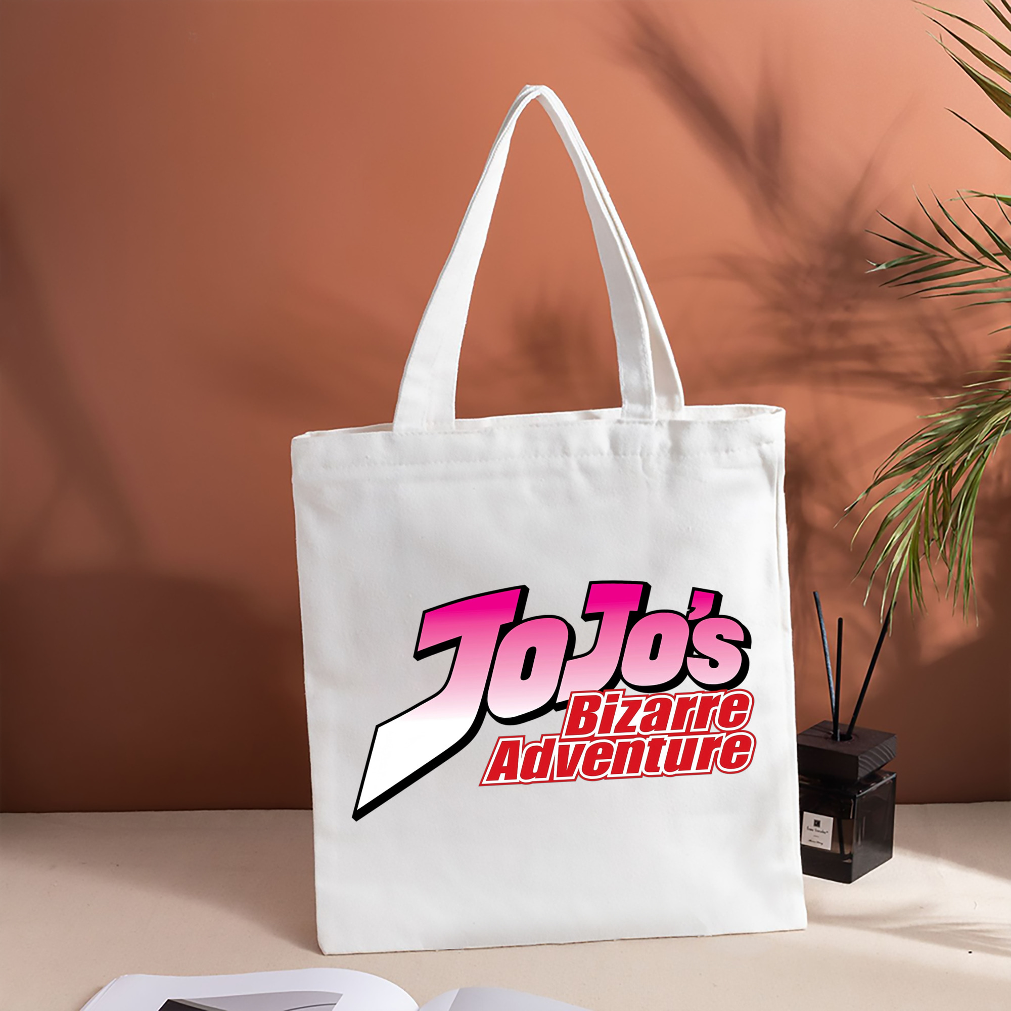 ジョジョの奇妙な冒険 JoJo's Bizarre Adventure 縦型キャンバス生地手提げバッグ　トートバッグ