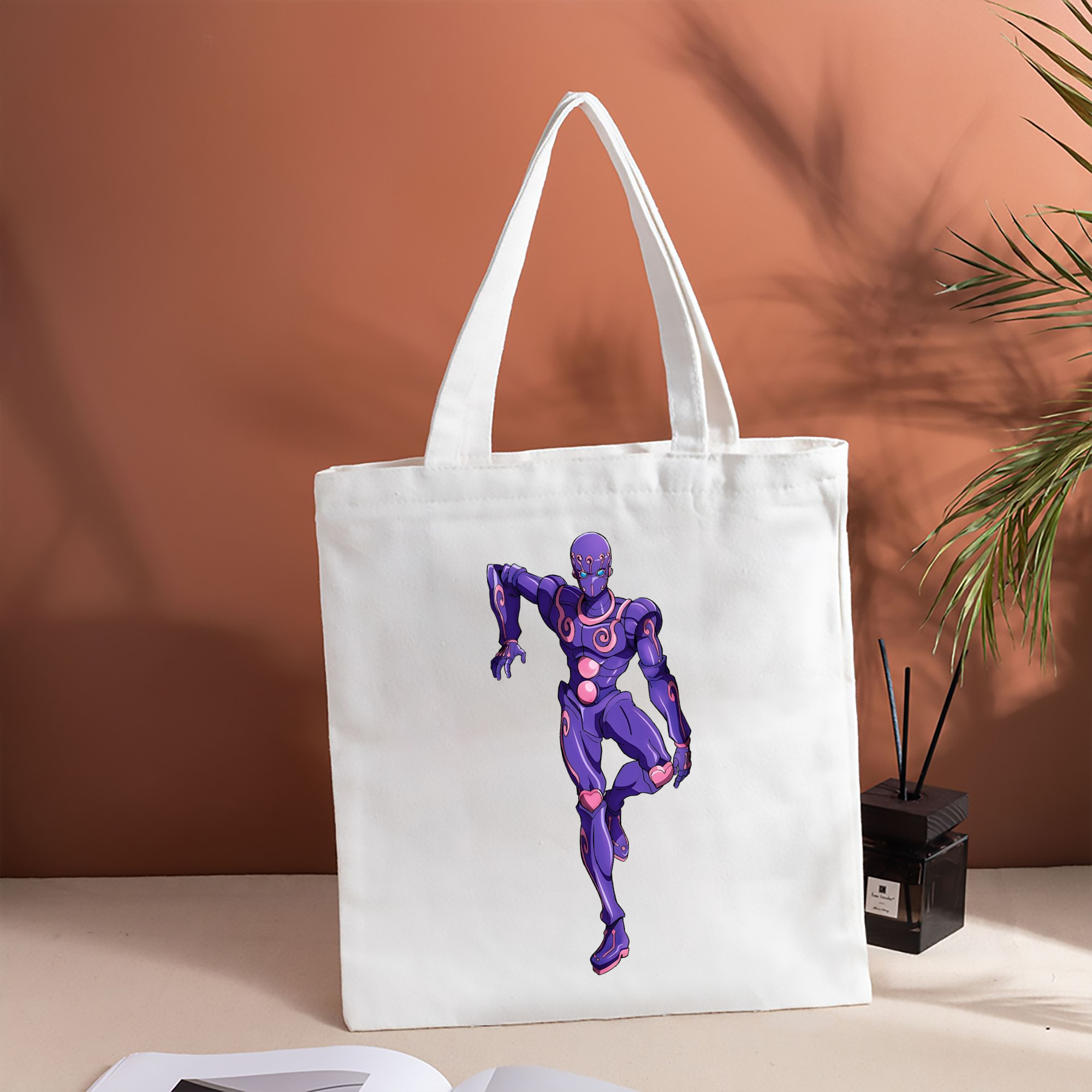 ジョジョの奇妙な冒険 JoJo's Bizarre Adventure 縦型キャンバス生地手提げバッグ　トートバッグ