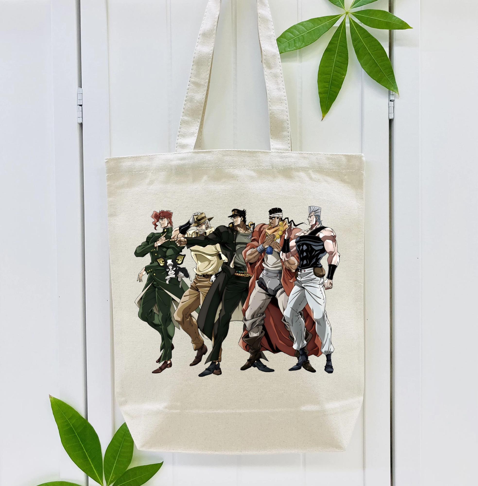 ジョジョの奇妙な冒険 JoJo's Bizarre Adventure 縦型キャンバス生地手提げバッグ　トートバッグ
