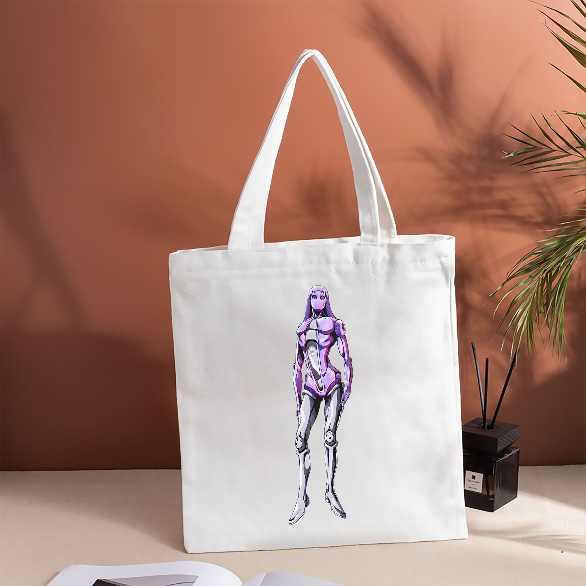 ジョジョの奇妙な冒険 JoJo's Bizarre Adventure 縦型キャンバス生地手提げバッグ　トートバッグ