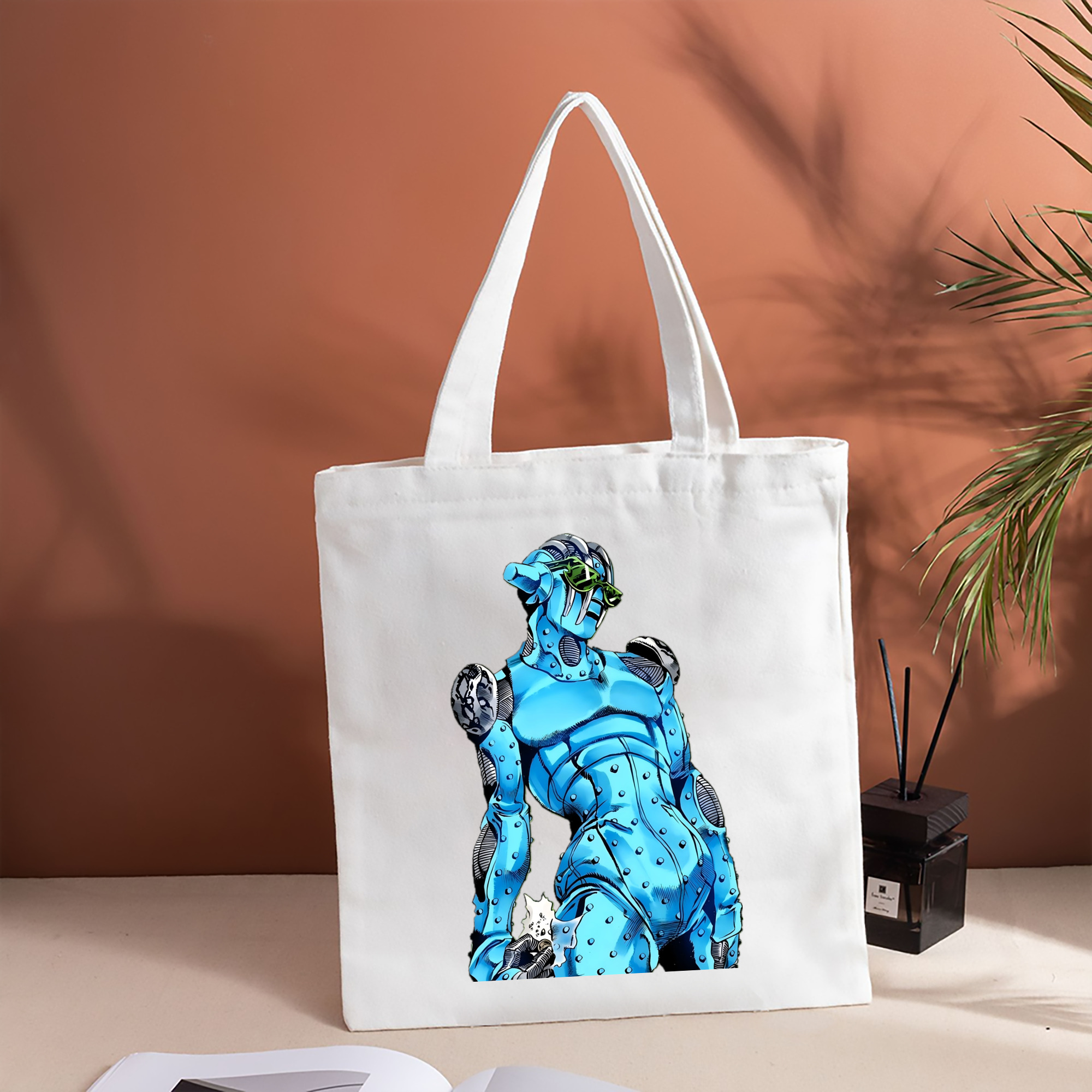 ジョジョの奇妙な冒険 JoJo's Bizarre Adventure 縦型キャンバス生地手提げバッグ　トートバッグ
