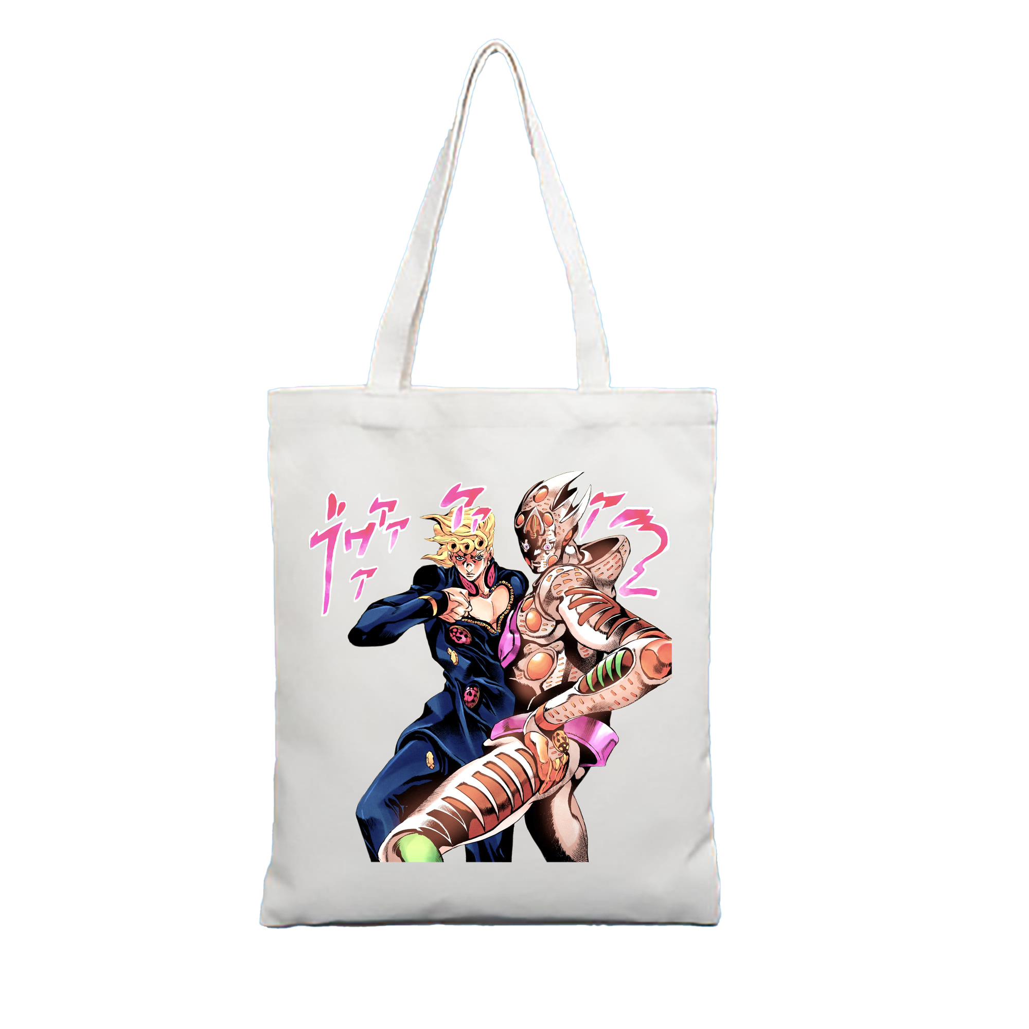 （画像用） ジョジョの奇妙な冒険 ジョルノ?ジョバァーナ JoJo's Bizarre Adventure Giorno Giovanna 縦型キャンバス生地手提げバッグ　トートバッグ