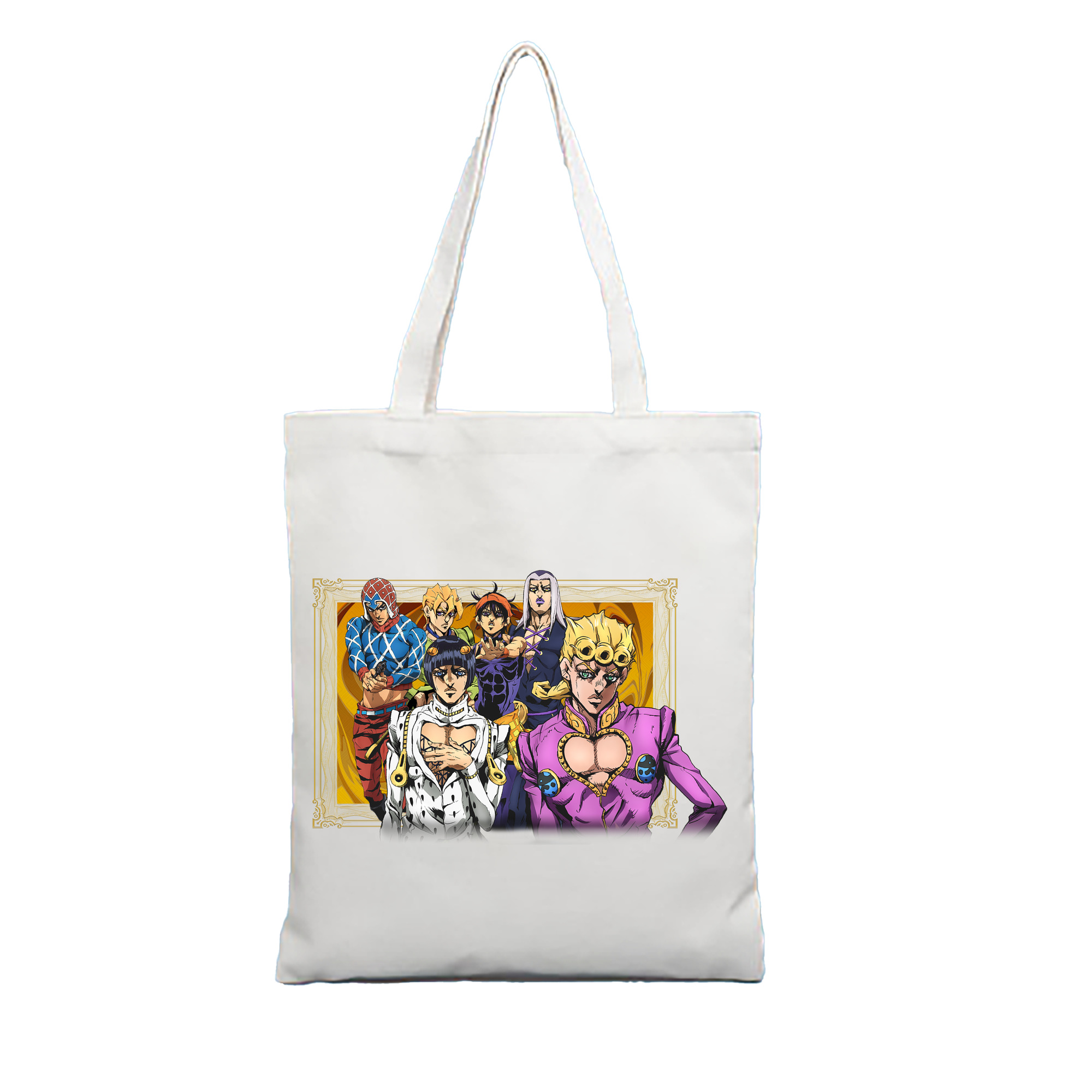 （画像用） ジョジョの奇妙な冒険 ジョルノ?ジョバァーナ JoJo's Bizarre Adventure Giorno Giovanna 縦型キャンバス生地手提げバッグ　トートバッグ