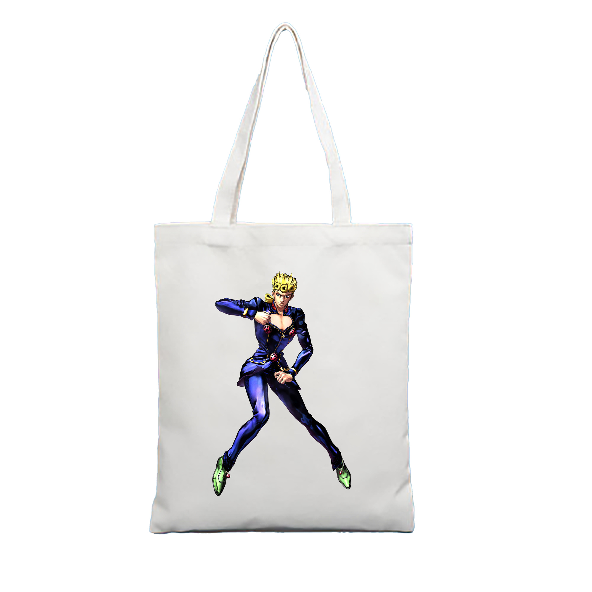 （画像用） ジョジョの奇妙な冒険 ジョルノ?ジョバァーナ JoJo's Bizarre Adventure Giorno Giovanna 縦型キャンバス生地手提げバッグ　トートバッグ