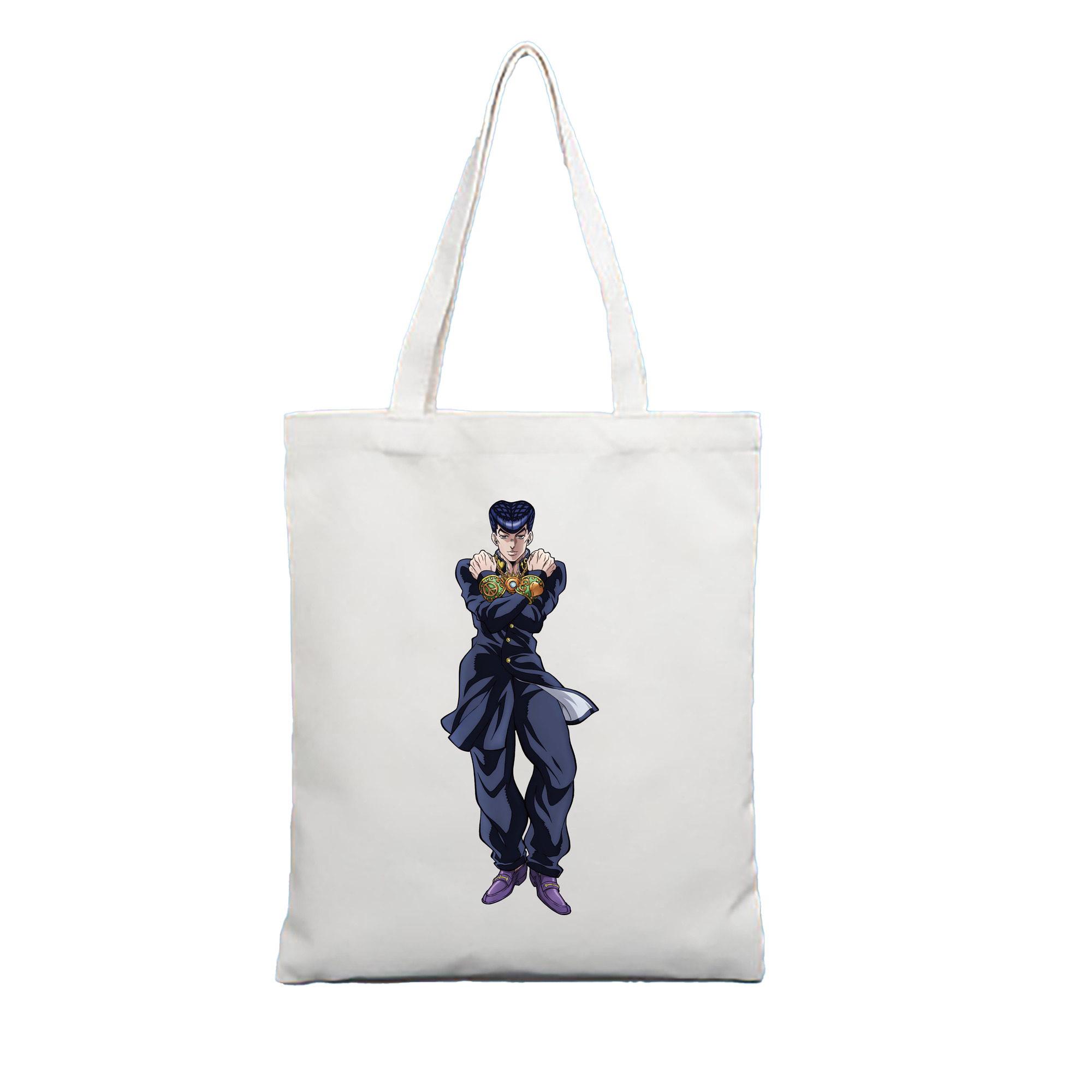 （画像用） ジョジョの奇妙な冒険 ひがしかた じょうすけ JoJo's Bizarre Adventure Higashikata Josuke 縦型キャンバス生地手提げバッグ　トートバッグ