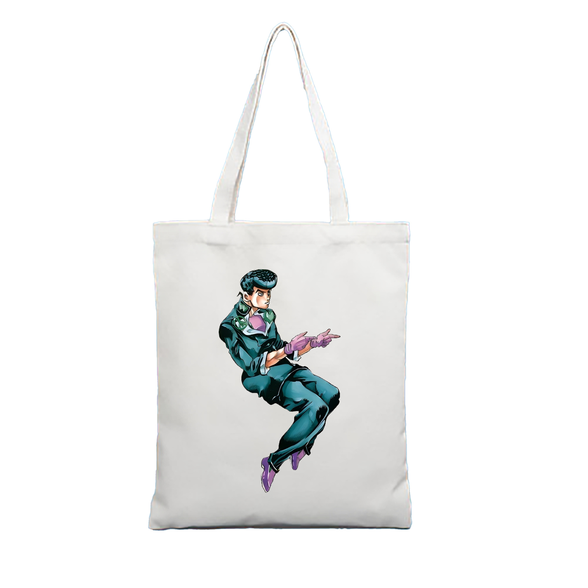 （画像用） ジョジョの奇妙な冒険 ひがしかた じょうすけ JoJo's Bizarre Adventure Higashikata Josuke 縦型キャンバス生地手提げバッグ　トートバッグ