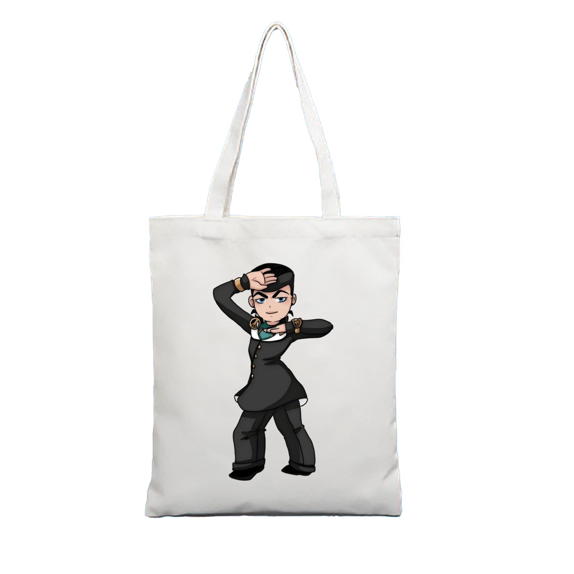 （画像用） ジョジョの奇妙な冒険 ひがしかた じょうすけ JoJo's Bizarre Adventure Higashikata Josuke 縦型キャンバス生地手提げバッグ　トートバッグ