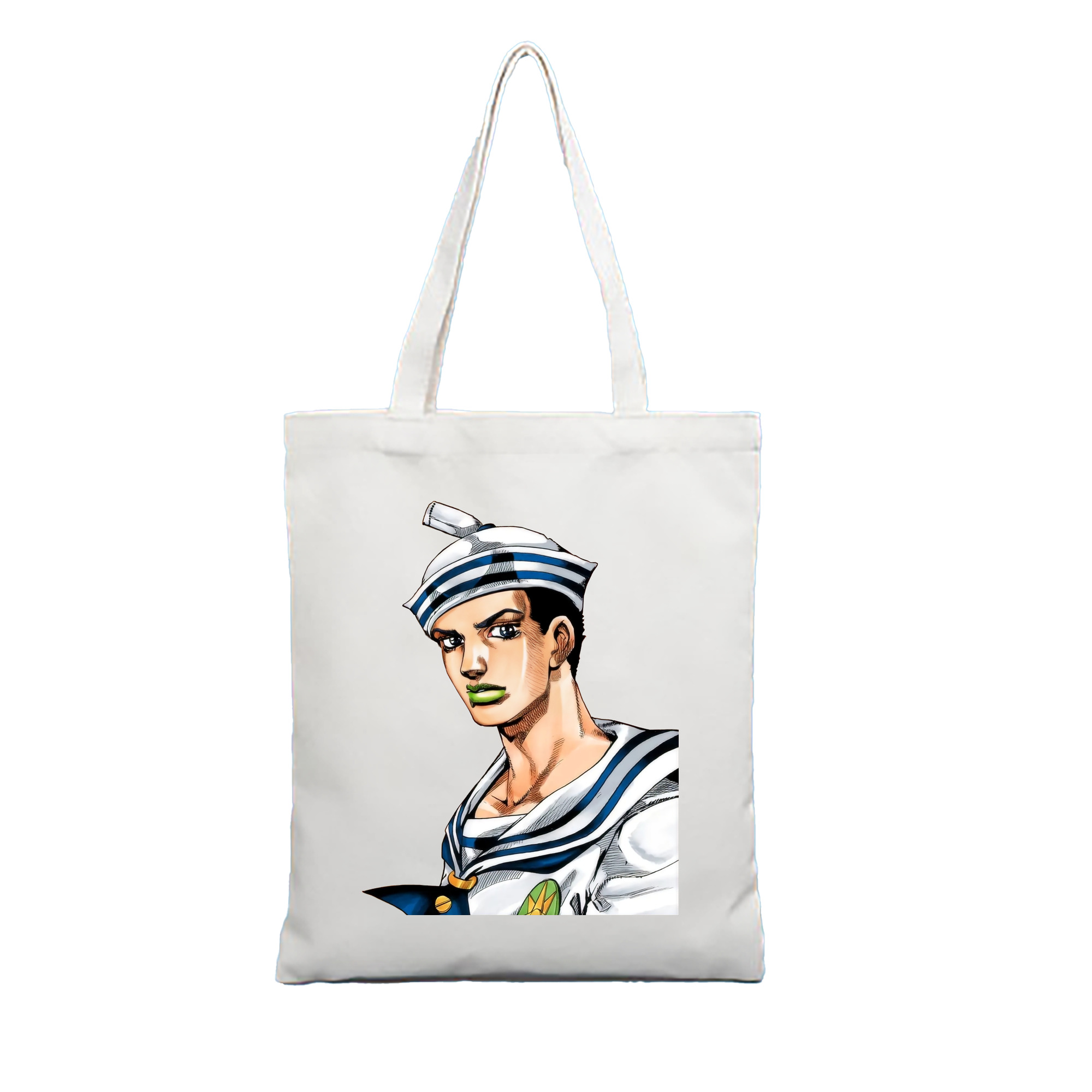 （画像用） ジョジョの奇妙な冒険 東方定助 JoJo's Bizarre Adventure Higashikata Josuke 縦型キャンバス生地手提げバッグ　トートバッグ