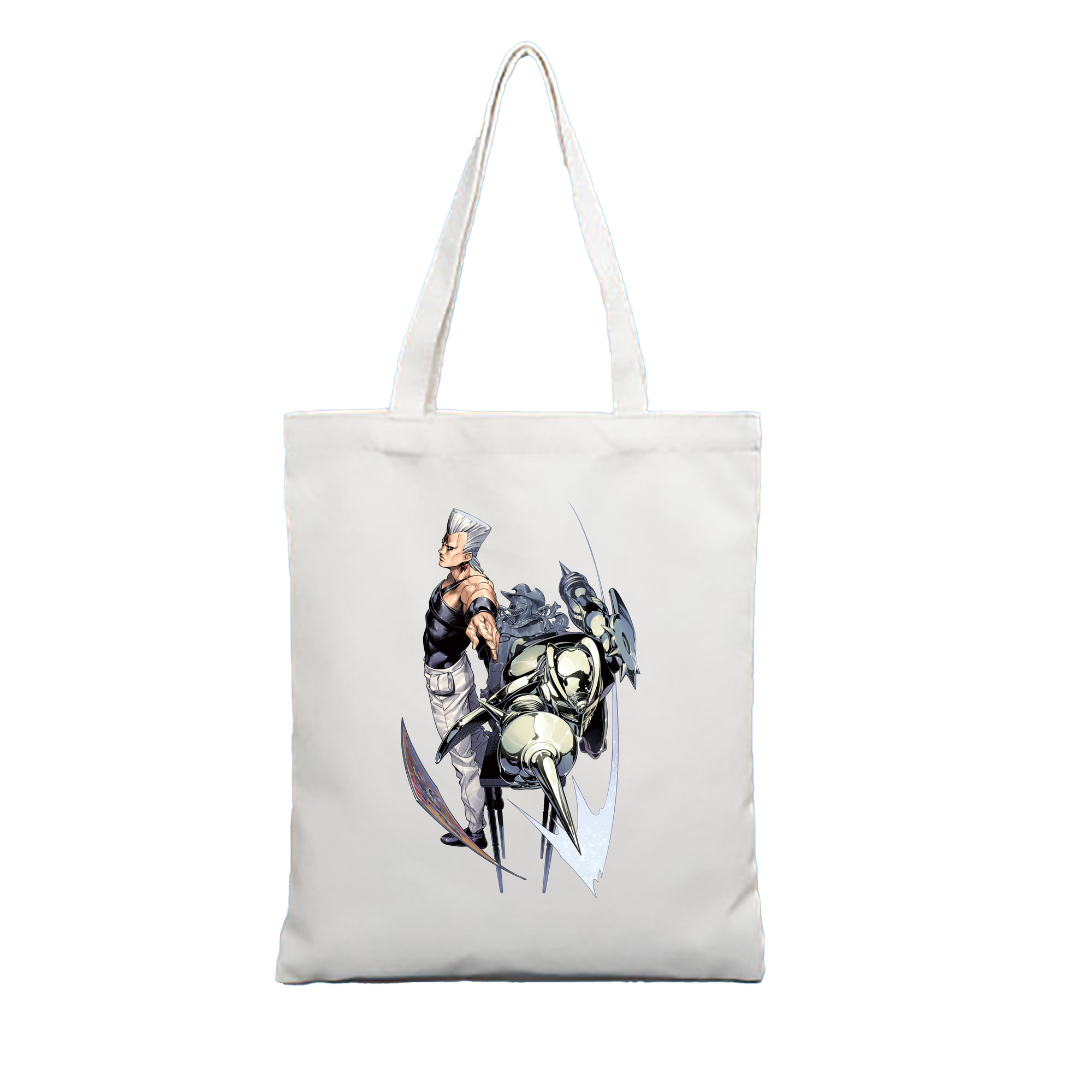 （画像用） ジョジョの奇妙な冒険 ジャン＝ピエール?ポルナレフ JoJo's Bizarre Adventure Jan Pierre Polnareff 縦型キャンバス生地手提げバッグ　トートバッグ