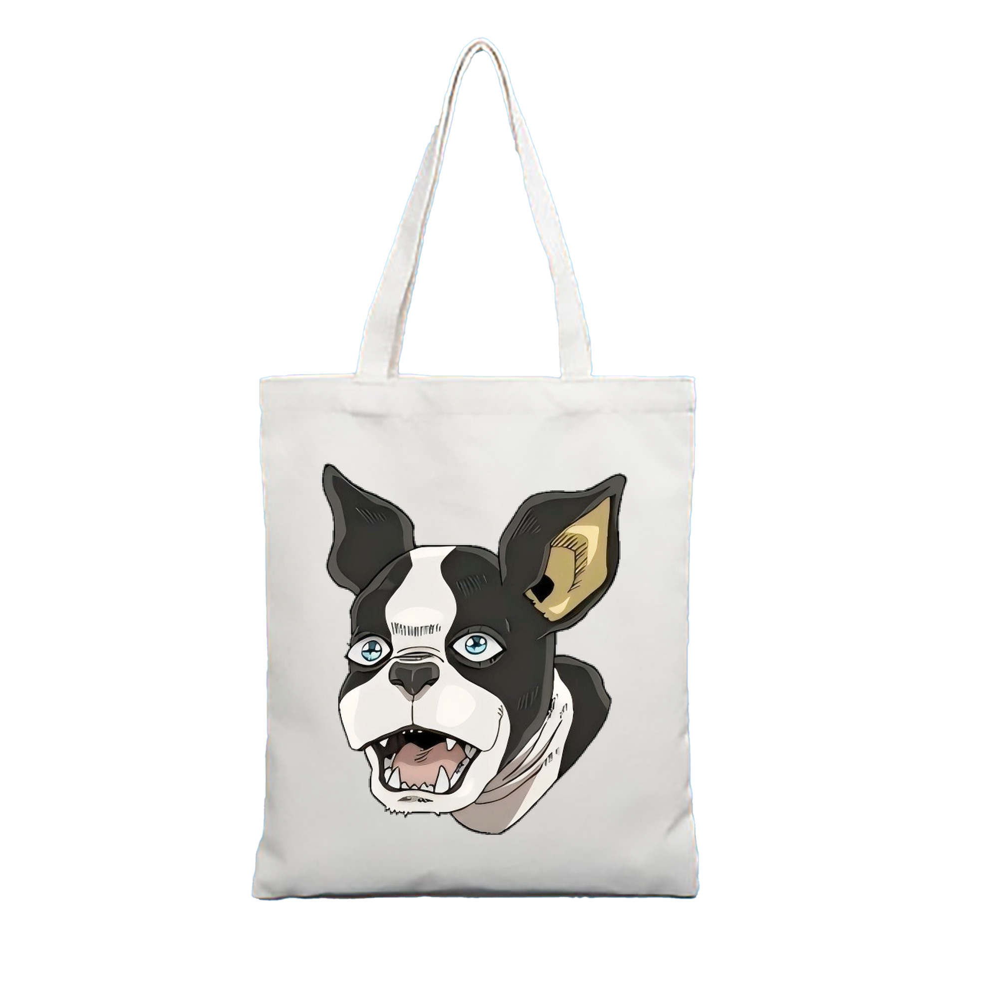 （画像用） ジョジョの奇妙な冒険 イギー JoJo's Bizarre Adventure Iggy 縦型キャンバス生地手提げバッグ　トートバッグ
