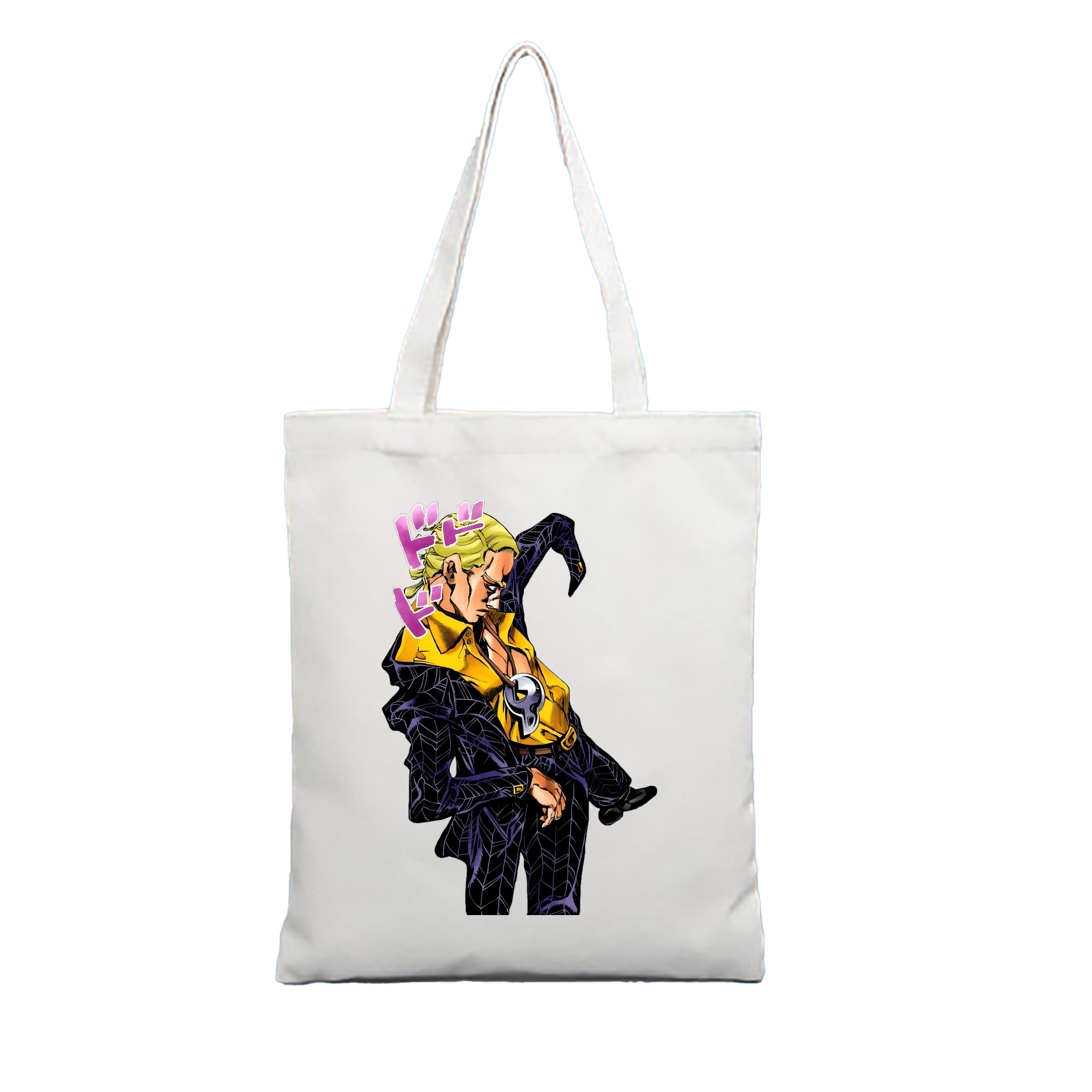 （画像用） ジョジョの奇妙な冒険 プロシュート JoJo's Bizarre Adventure Prosciutto 縦型キャンバス生地手提げバッグ　トートバッグ