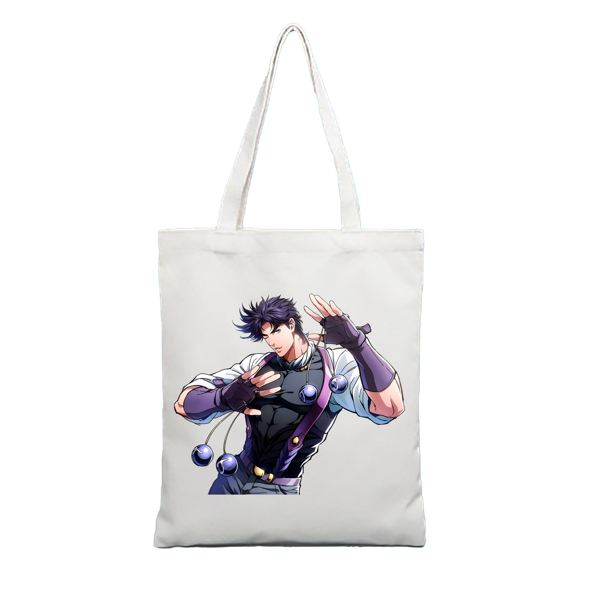 （画像用） ジョジョの奇妙な冒険 JoJo's Bizarre Adventure 縦型キャンバス生地手提げバッグ　トートバッグ