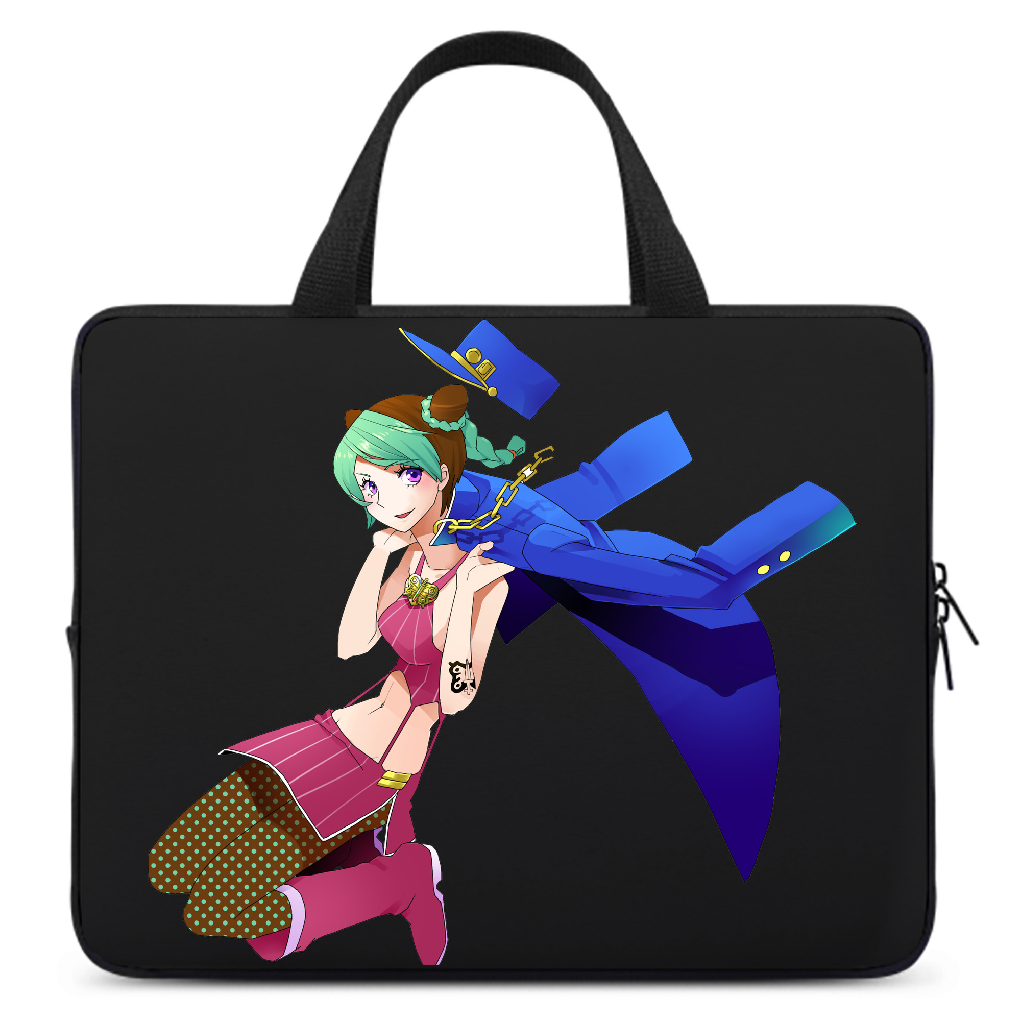 （画像用） "ジョジョの奇妙な冒険 くうじょう ジョリーン JoJo's Bizarre Adventure Jolyne Cujoh " 手提げノートパソコンバッグ