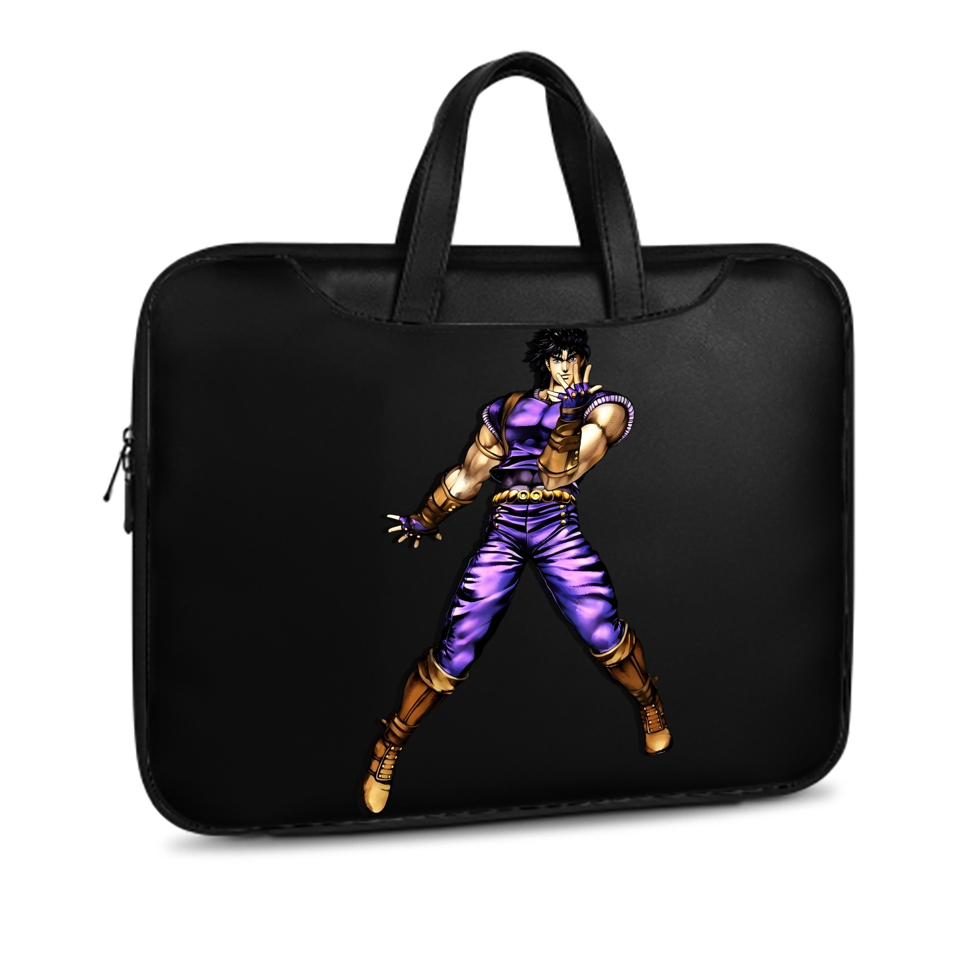 （画像用） ジョジョの奇妙な冒険 /ジョナサン?ジョースター JoJo's Bizarre Adventure Jonathan Joestar レザーラップトップバッグ　ノートパソコンケース