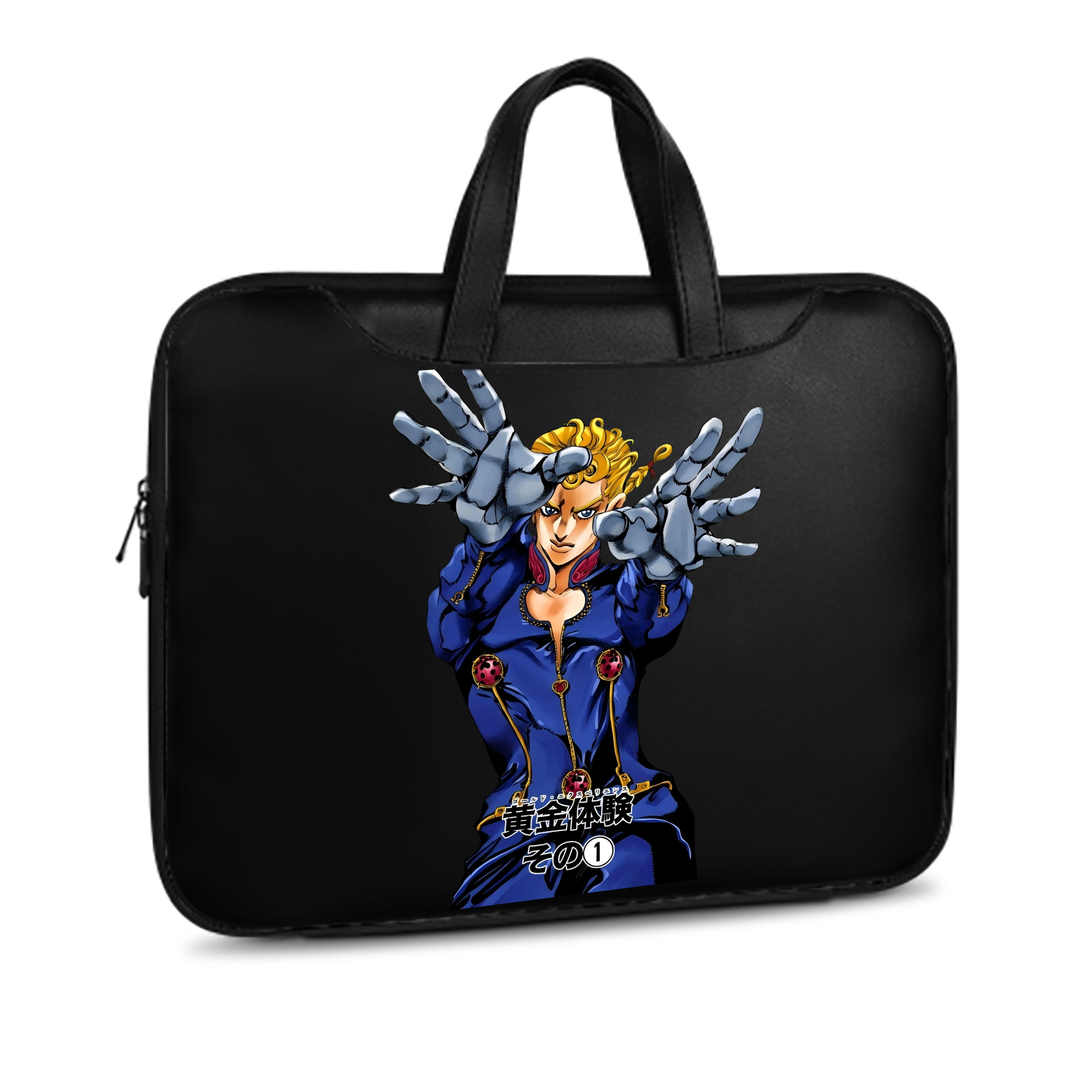 （画像用） ジョジョの奇妙な冒険 ジョルノ?ジョバァーナ JoJo's Bizarre Adventure Giorno Giovanna レザーラップトップバッグ　ノートパソコンケース