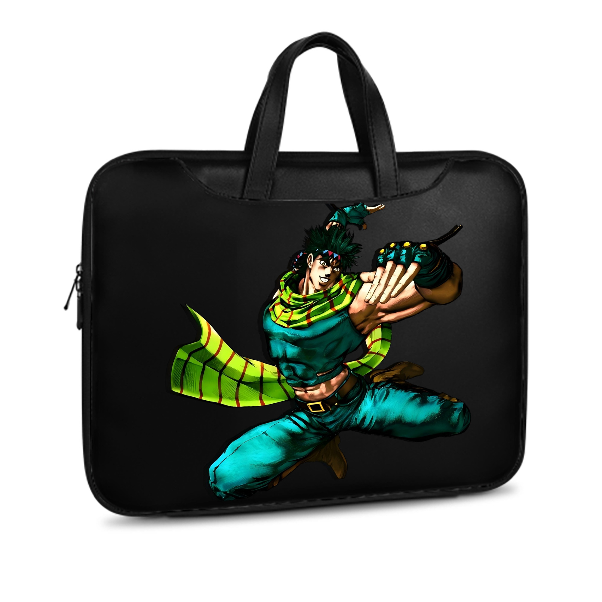 （画像用） ジョジョの奇妙な冒険 ジョセフ?ジョースター JoJo's Bizarre Adventure Joseph Joestar レザーラップトップバッグ　ノートパソコンケース