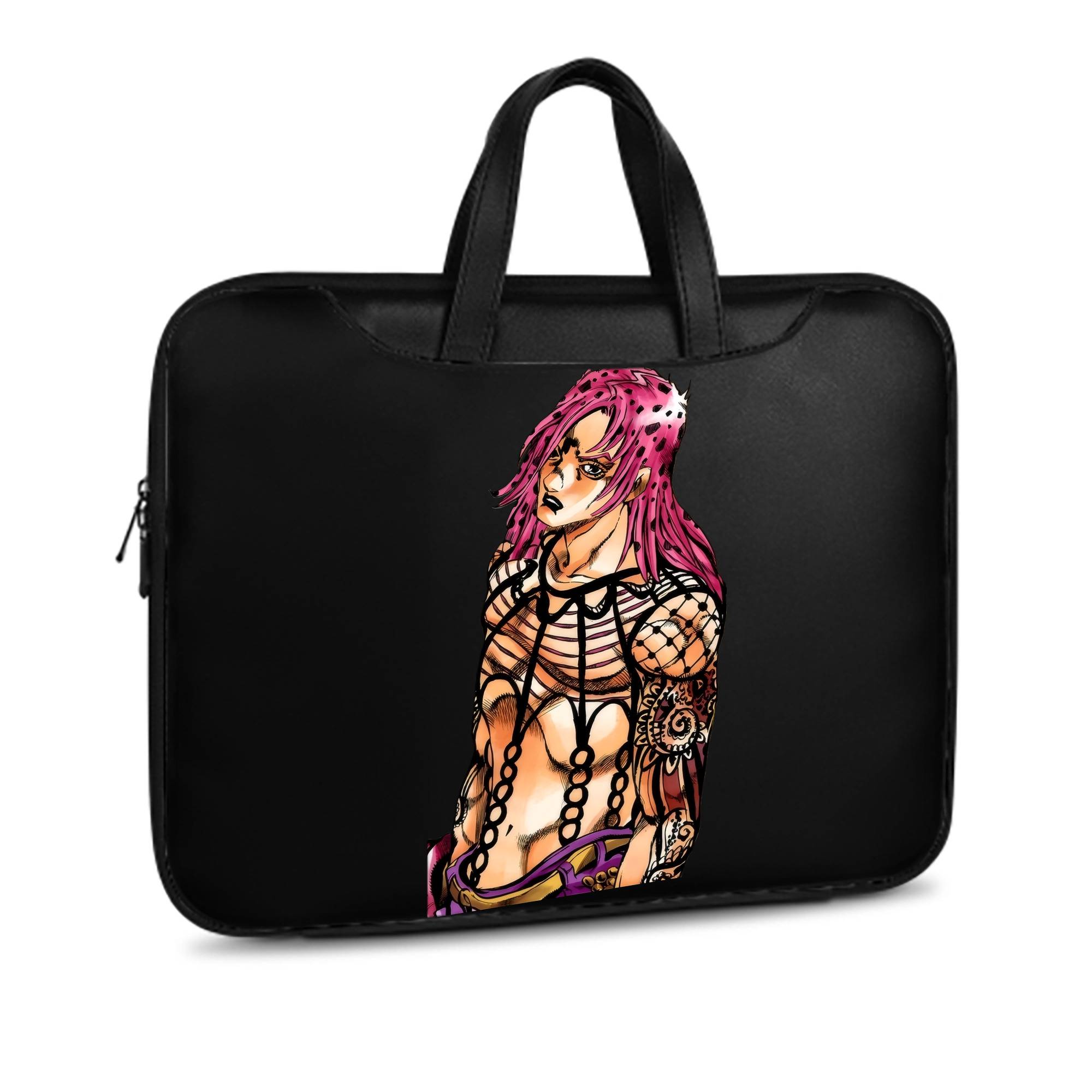 （画像用） ジョジョの奇妙な冒険 ビネガー?ドッピオ JoJo's Bizarre Adventure Vinegar Doppio レザーラップトップバッグ　ノートパソコンケース