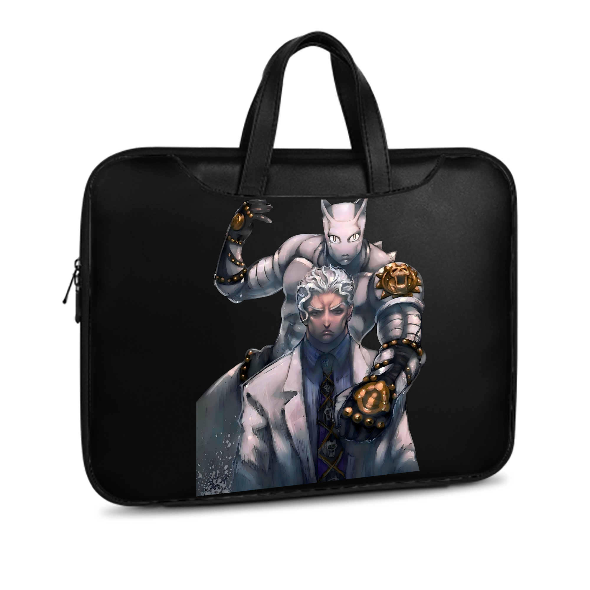 （画像用） ジョジョの奇妙な冒険 きら よしかげ JoJo's Bizarre Adventure Kira Yoshikage レザーラップトップバッグ　ノートパソコンケース
