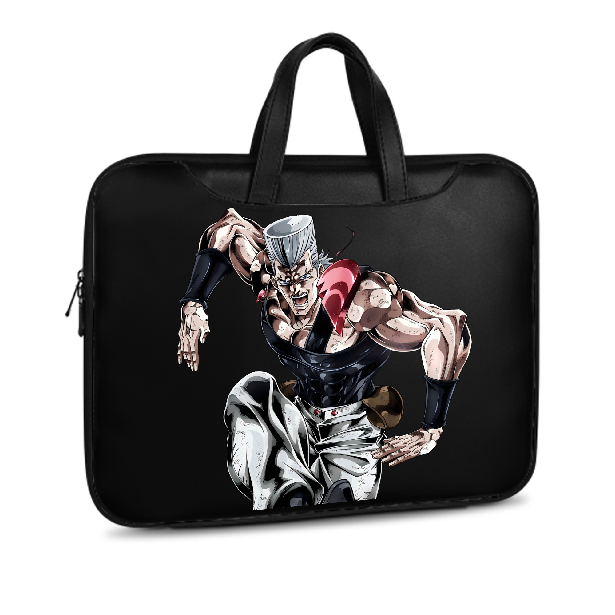 （画像用） ジョジョの奇妙な冒険 ジャン＝ピエール?ポルナレフ JoJo's Bizarre Adventure Jan Pierre Polnareff レザーラップトップバッグ　ノートパソコンケース