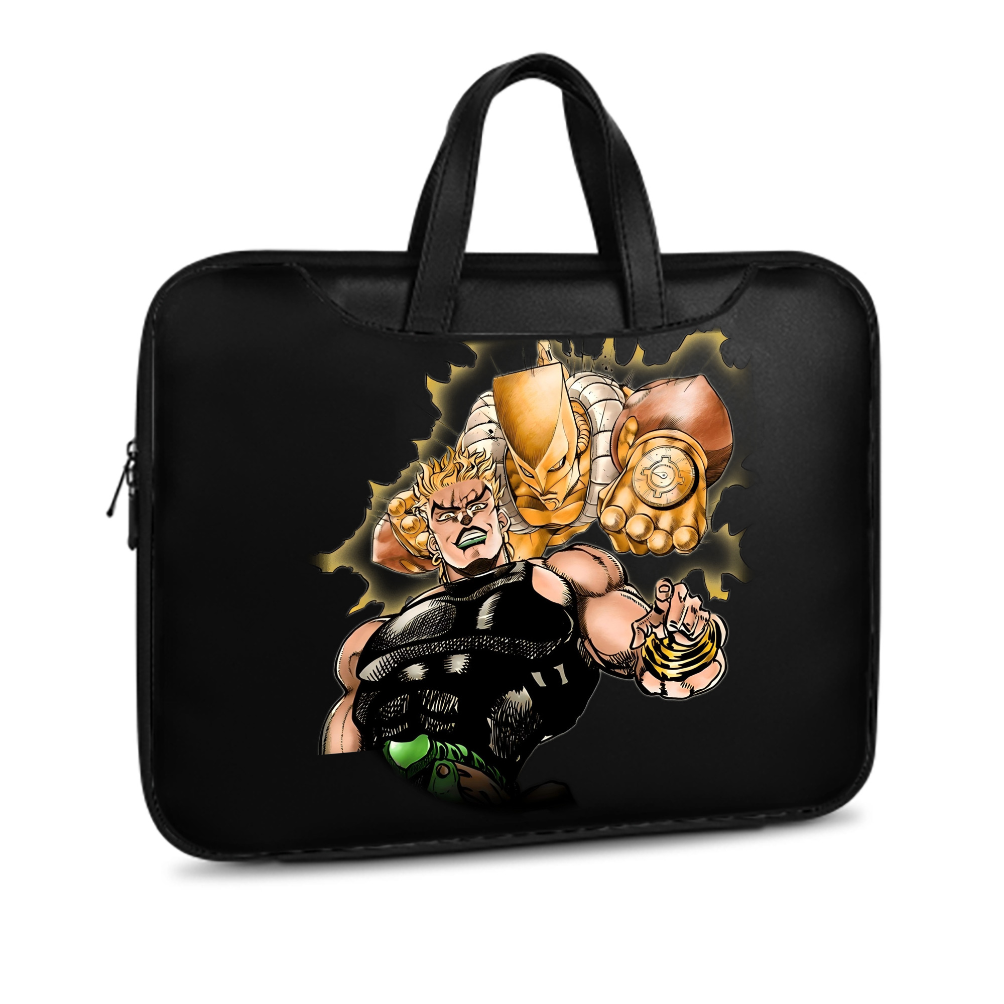 （画像用） ジョジョの奇妙な冒険 ディオ?ブランドー JoJo's Bizarre Adventure Dio Brando レザーラップトップバッグ　ノートパソコンケース
