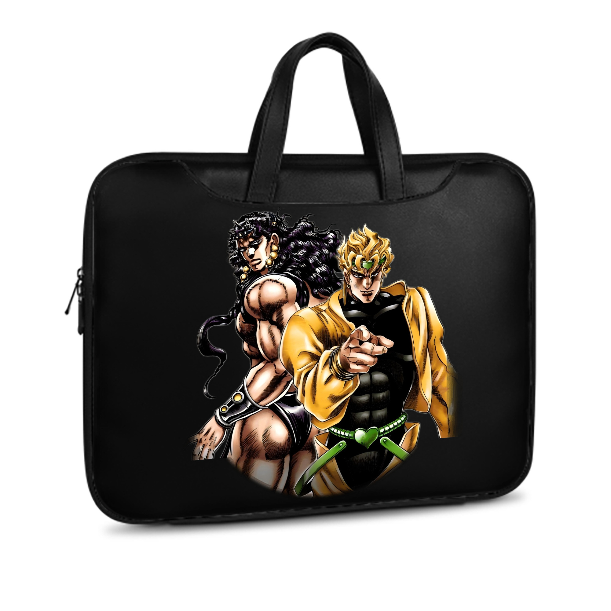 （画像用） ジョジョの奇妙な冒険 ディオ?ブランドー JoJo's Bizarre Adventure Dio Brando レザーラップトップバッグ　ノートパソコンケース