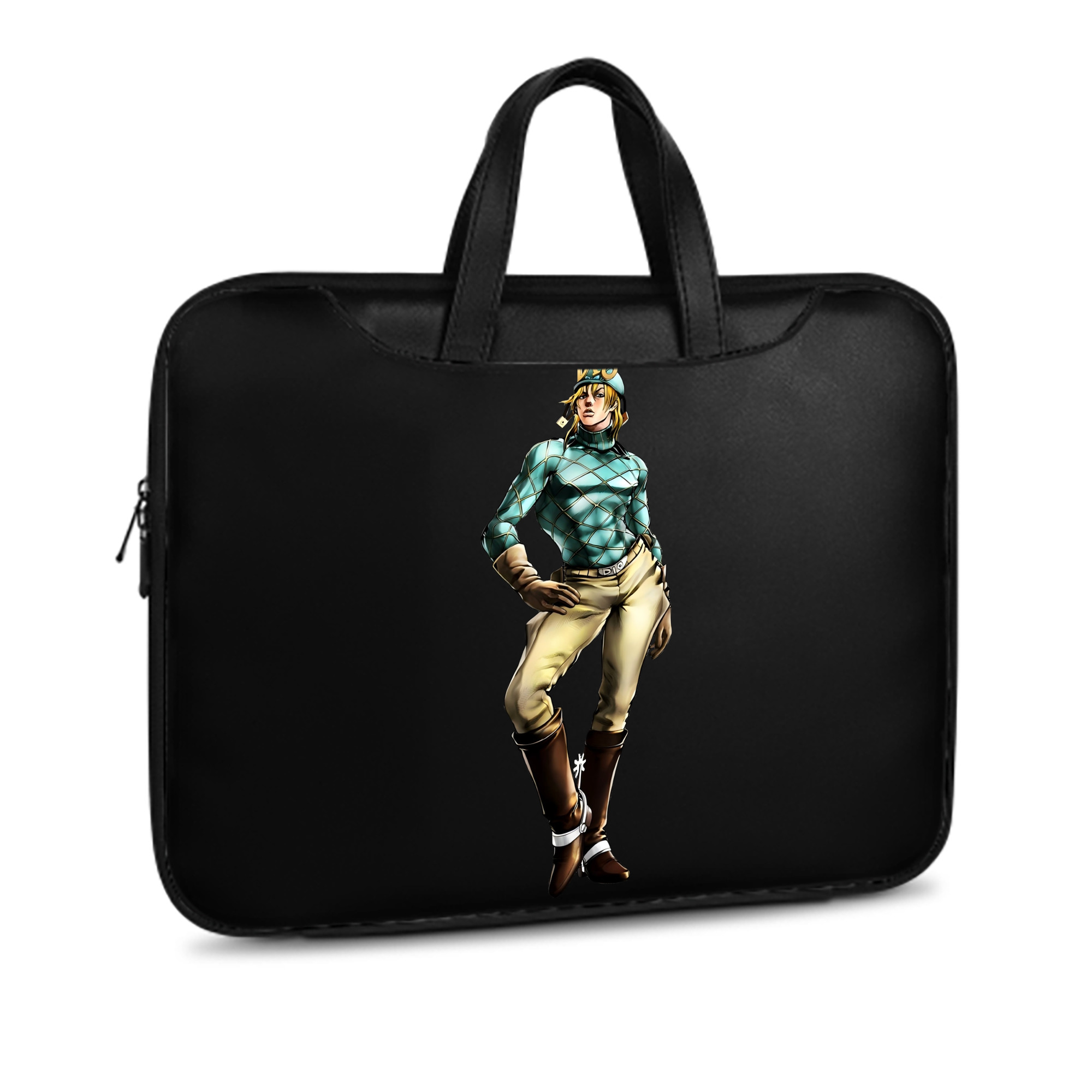 （画像用） ジョジョの奇妙な冒険 ディオ?ブランドー JoJo's Bizarre Adventure Dio Brando レザーラップトップバッグ　ノートパソコンケース
