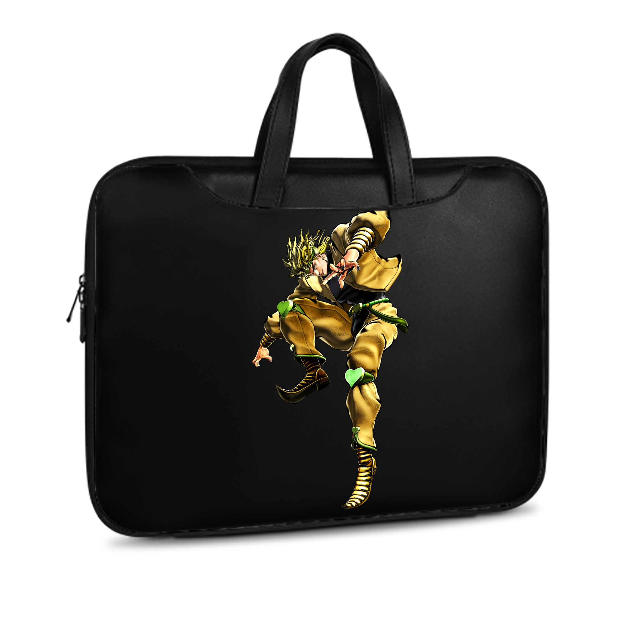（画像用） ジョジョの奇妙な冒険 ディオ?ブランドー JoJo's Bizarre Adventure Dio Brando レザーラップトップバッグ　ノートパソコンケース