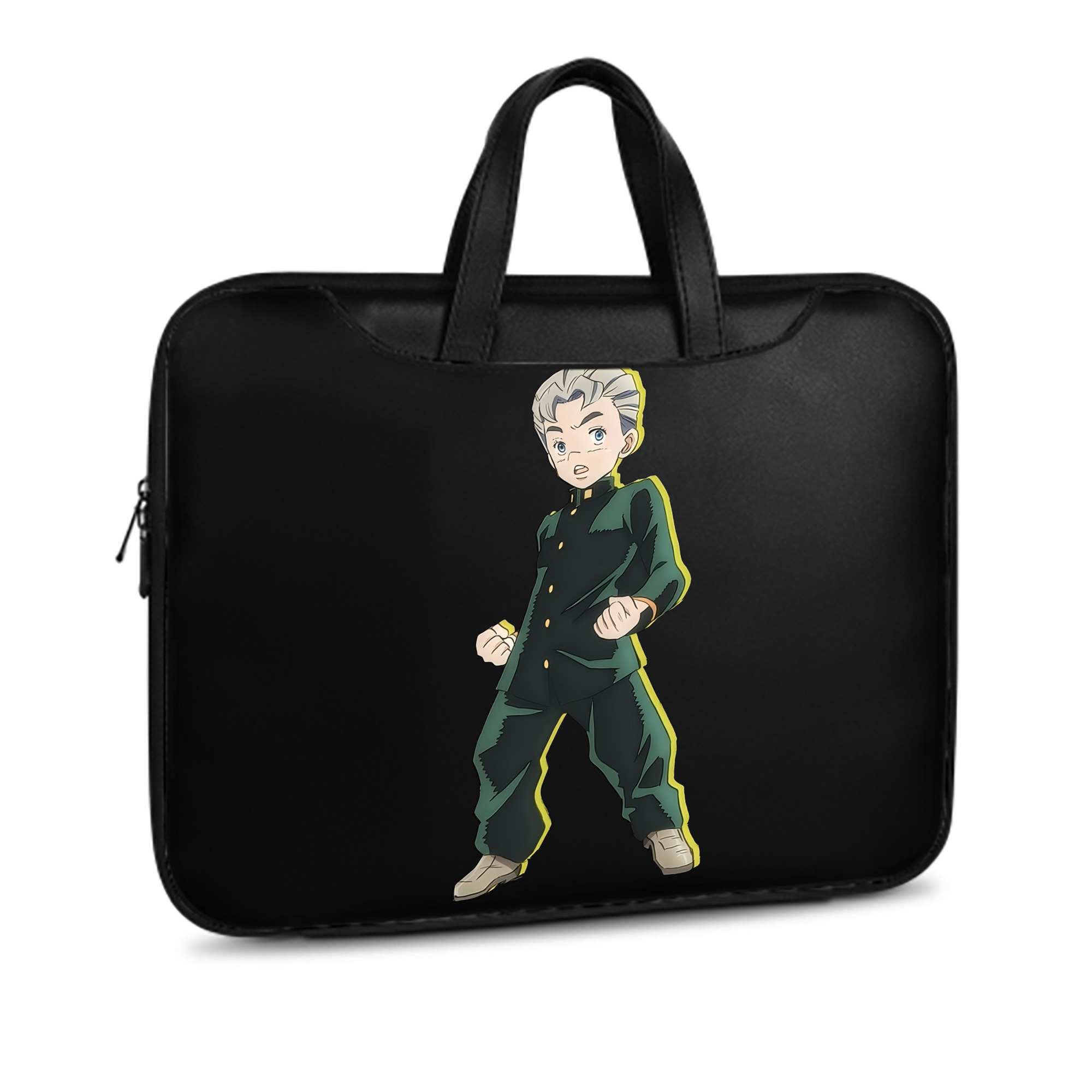 （画像用） ジョジョの奇妙な冒険 広瀨康一 JoJo's Bizarre Adventure Hirose Koichi レザーラップトップバッグ　ノートパソコンケース