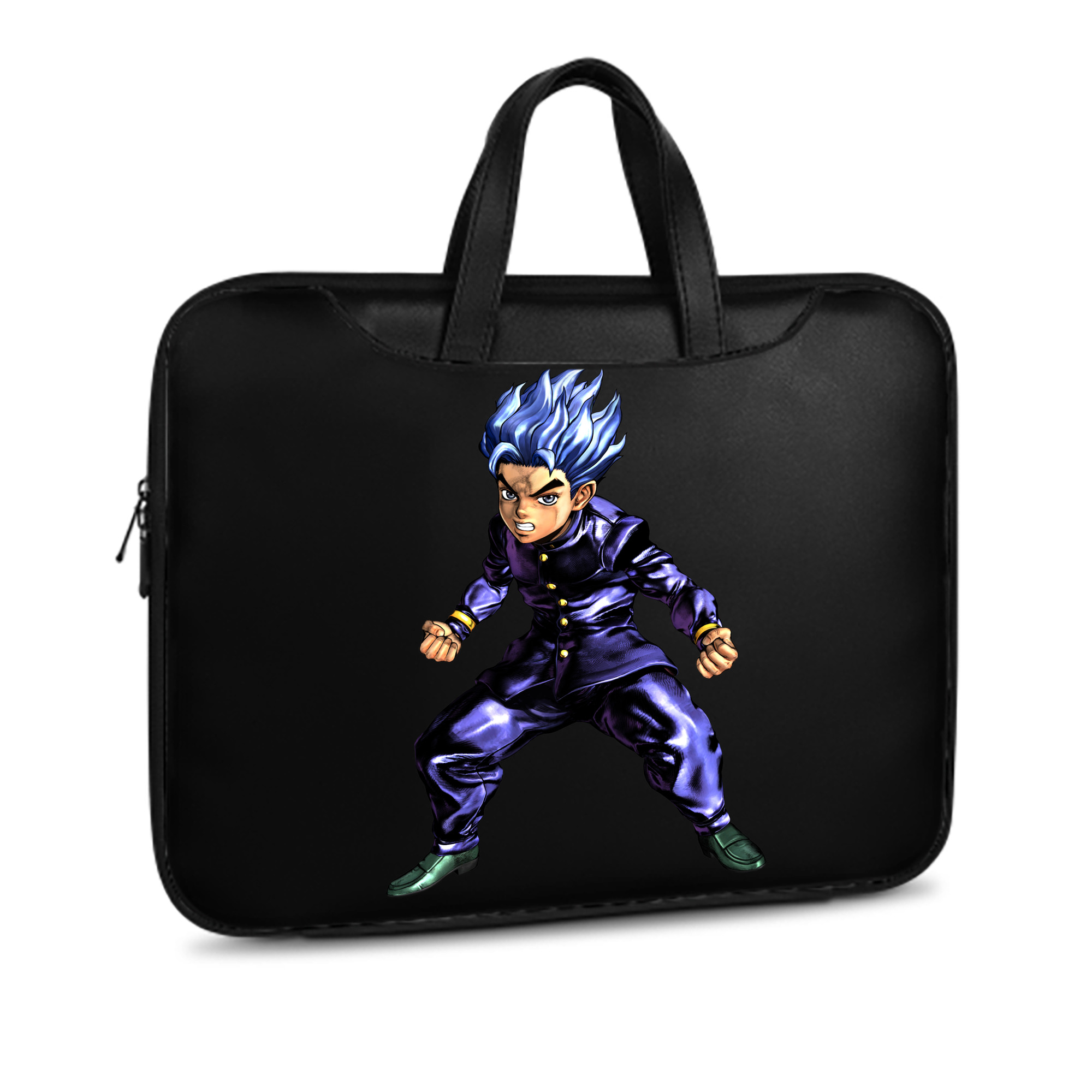 （画像用） ジョジョの奇妙な冒険 広瀨康一 JoJo's Bizarre Adventure Hirose Koichi レザーラップトップバッグ　ノートパソコンケース