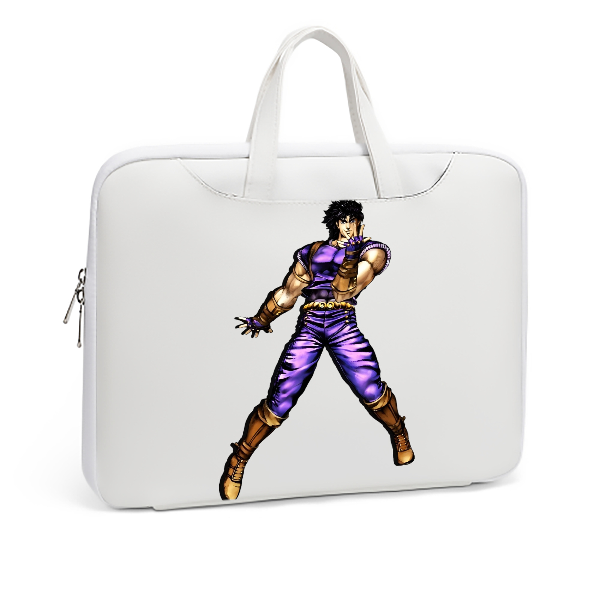 （画像用） ジョジョの奇妙な冒険 /ジョナサン?ジョースター JoJo's Bizarre Adventure Jonathan Joestar レザーラップトップバッグ　ノートパソコンケース