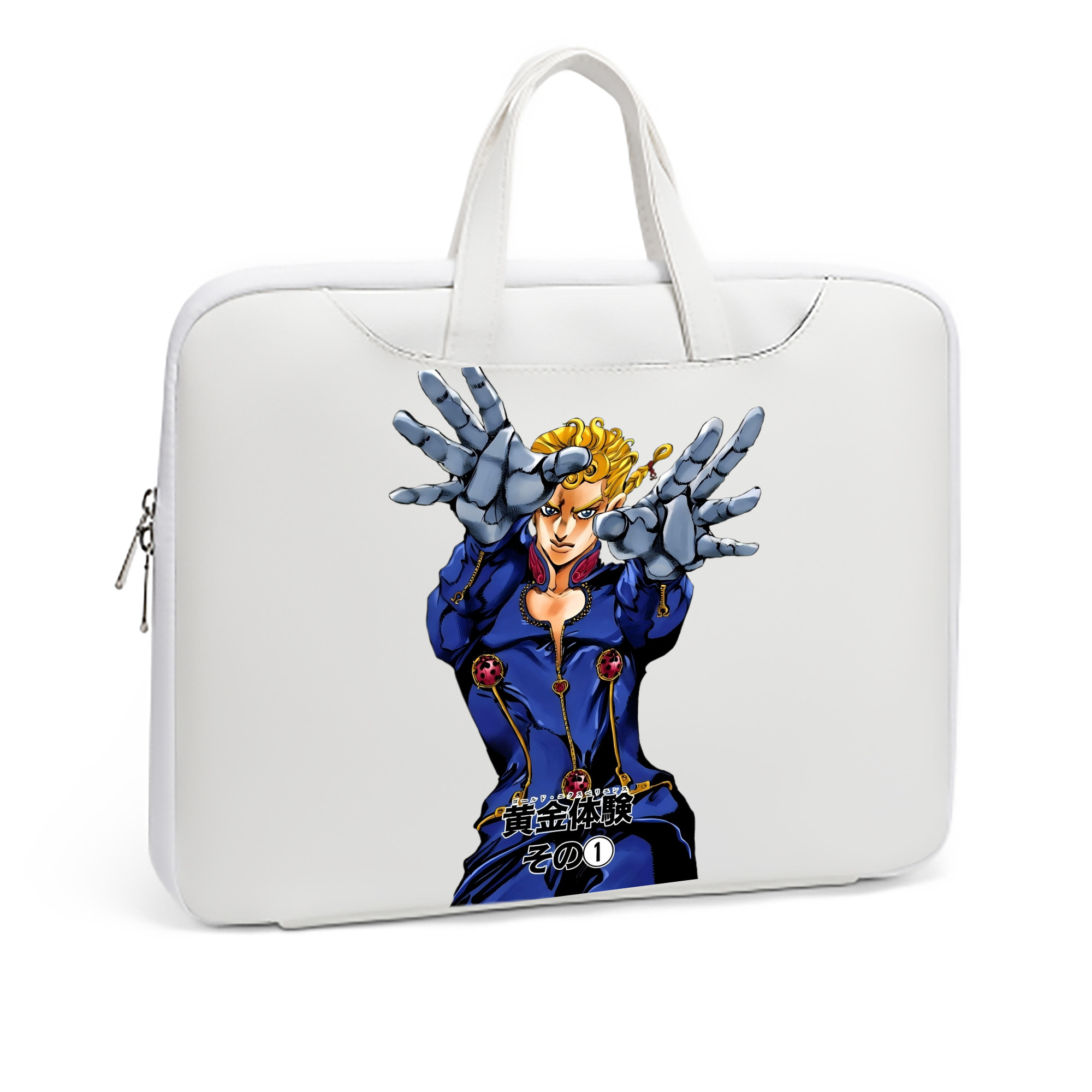 （画像用） ジョジョの奇妙な冒険 ジョルノ?ジョバァーナ JoJo's Bizarre Adventure Giorno Giovanna レザーラップトップバッグ　ノートパソコンケース
