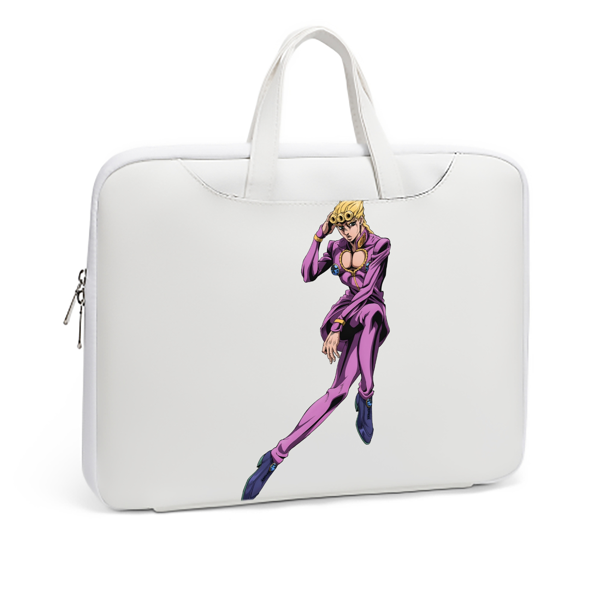 （画像用） ジョジョの奇妙な冒険 ジョルノ?ジョバァーナ JoJo's Bizarre Adventure Giorno Giovanna レザーラップトップバッグ　ノートパソコンケース