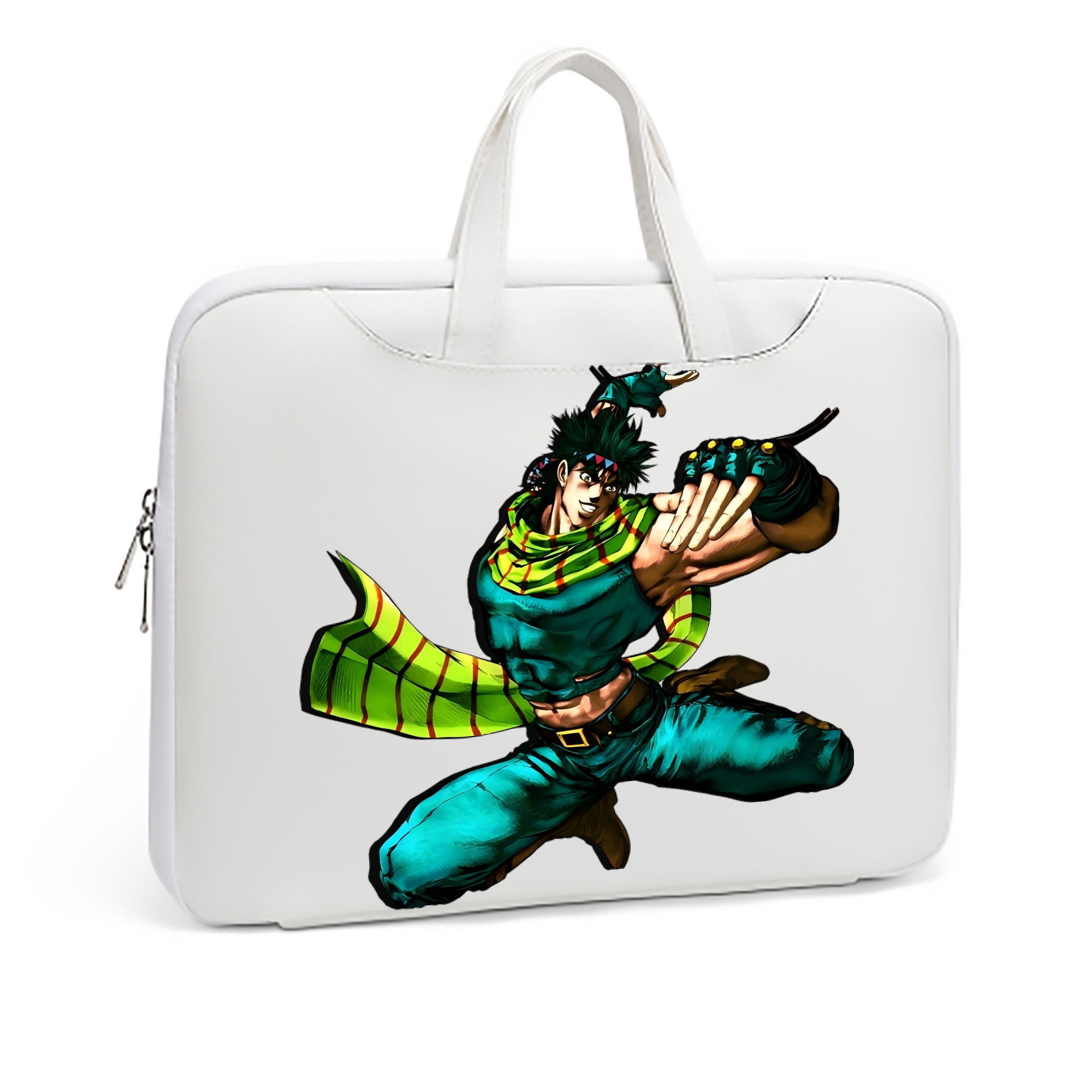 （画像用） ジョジョの奇妙な冒険 ジョセフ?ジョースター JoJo's Bizarre Adventure Joseph Joestar レザーラップトップバッグ　ノートパソコンケース