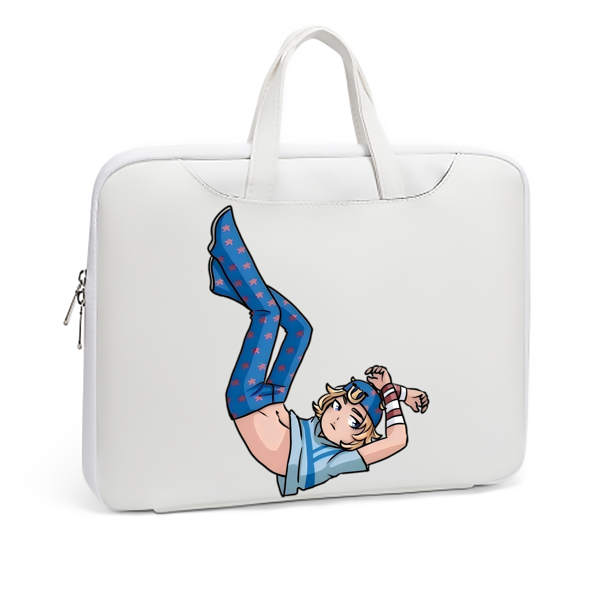 （画像用） ジョジョの奇妙な冒険 グイード?ミスタ JoJo's Bizarre Adventure Guido Mista レザーラップトップバッグ　ノートパソコンケース
