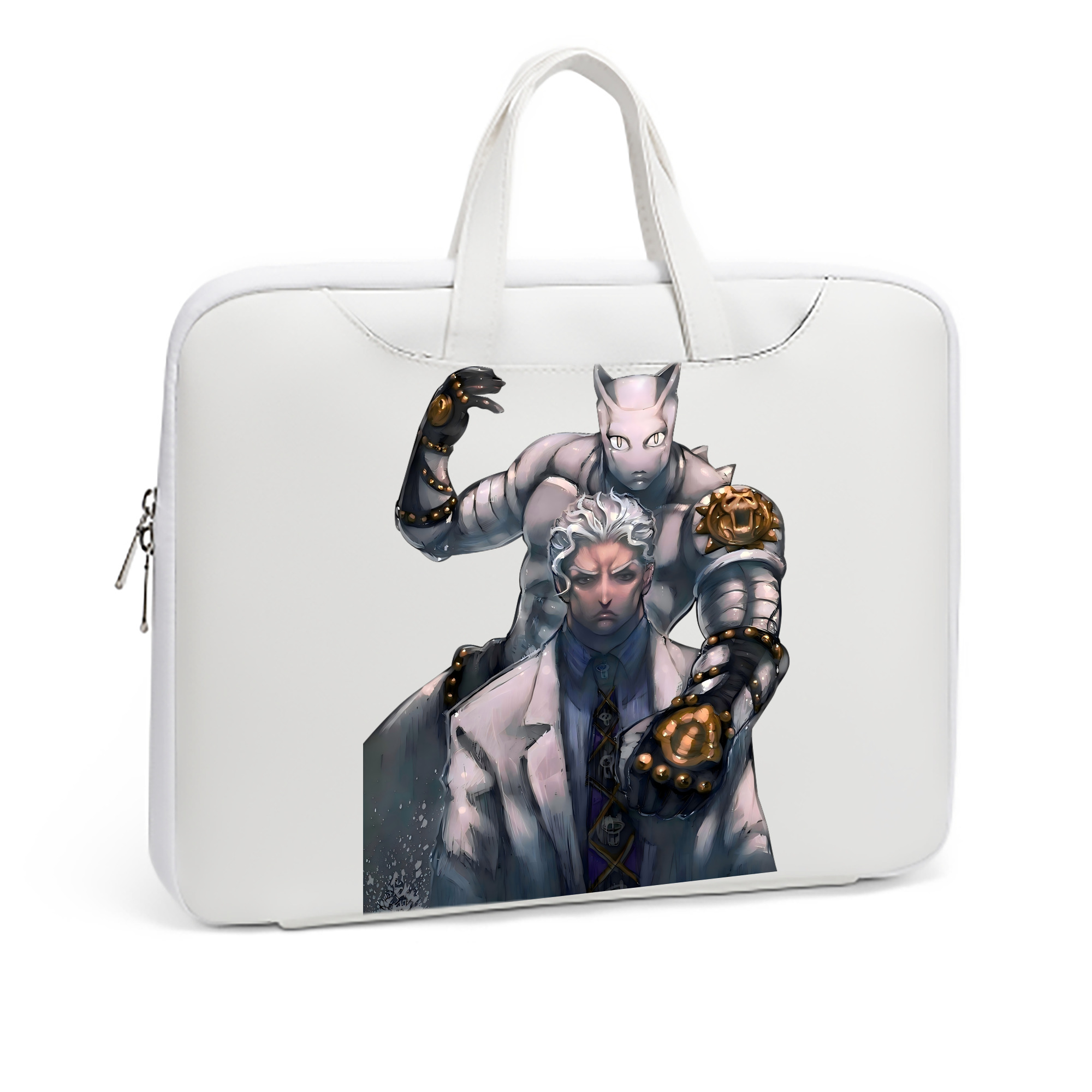 （画像用） ジョジョの奇妙な冒険 きら よしかげ JoJo's Bizarre Adventure Kira Yoshikage レザーラップトップバッグ　ノートパソコンケース