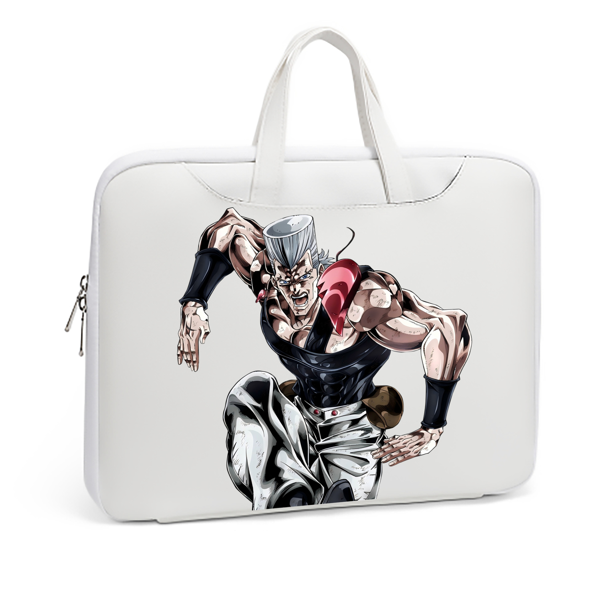 （画像用） ジョジョの奇妙な冒険 ジャン＝ピエール?ポルナレフ JoJo's Bizarre Adventure Jan Pierre Polnareff レザーラップトップバッグ　ノートパソコンケース