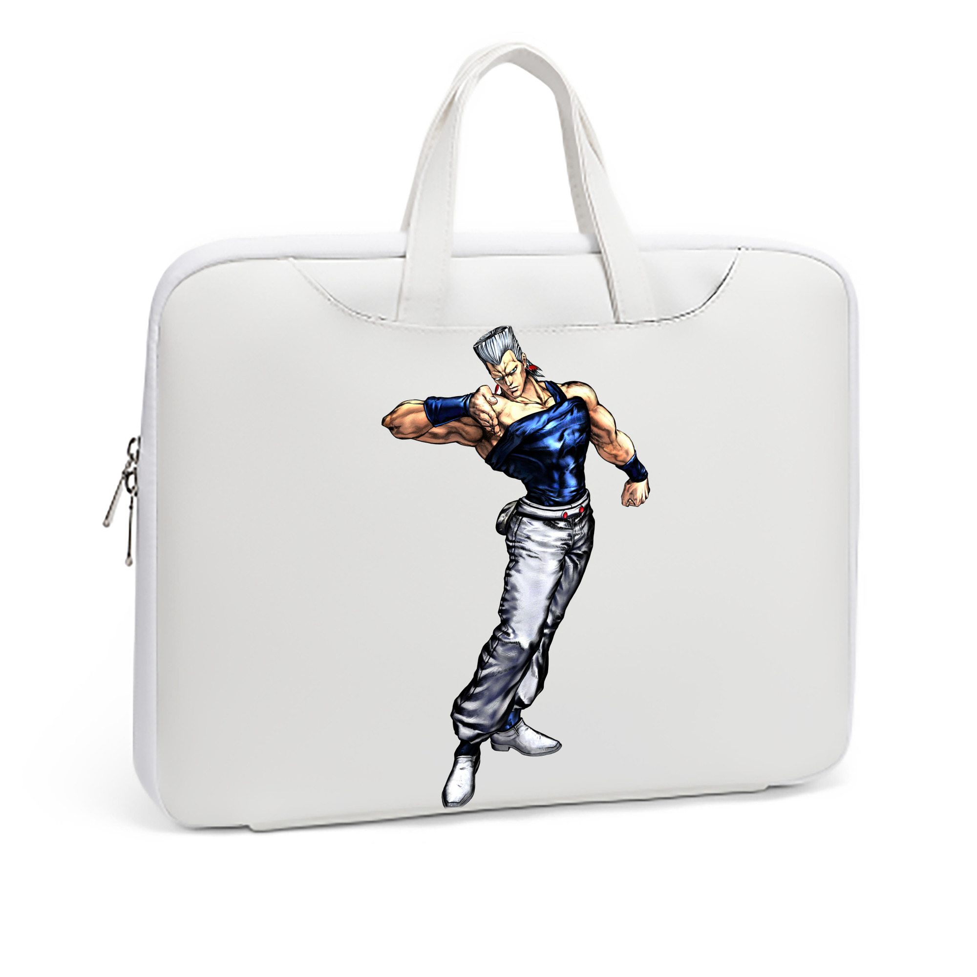 （画像用） ジョジョの奇妙な冒険 ジャン＝ピエール?ポルナレフ JoJo's Bizarre Adventure Jan Pierre Polnareff レザーラップトップバッグ　ノートパソコンケース