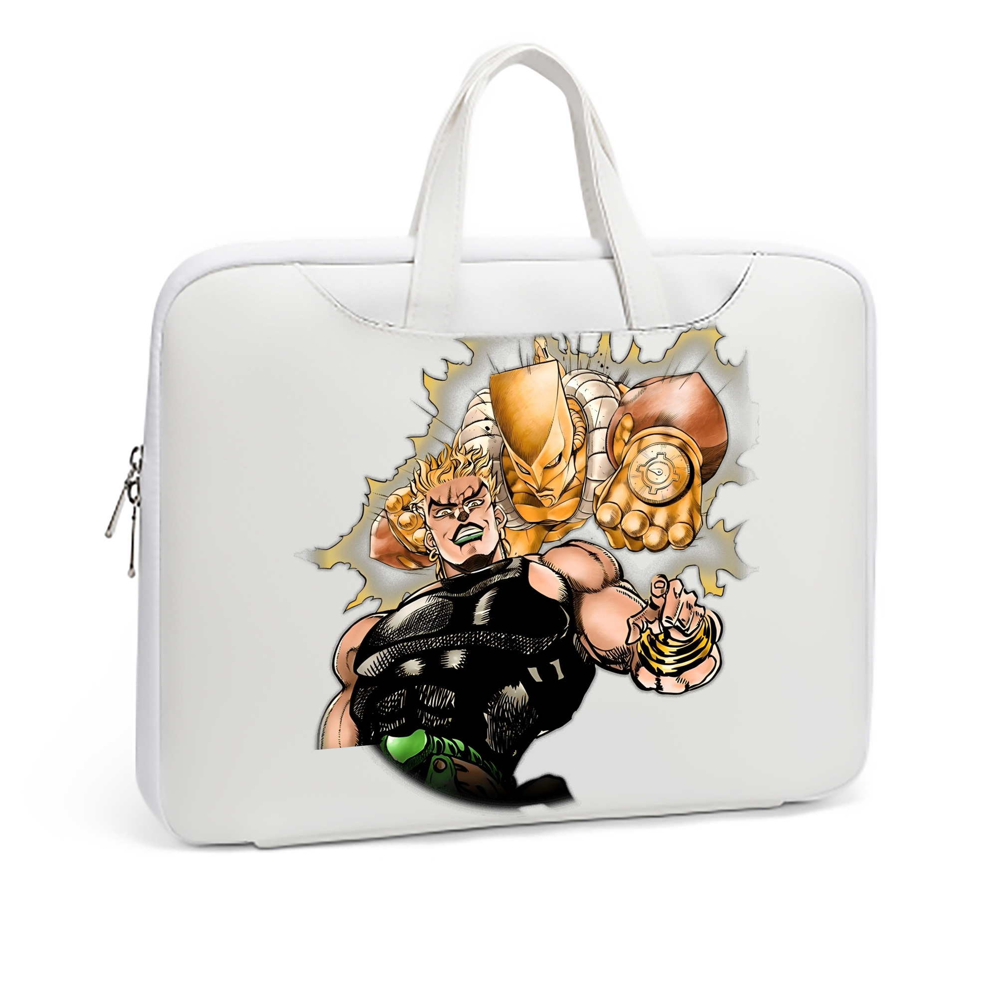 （画像用） ジョジョの奇妙な冒険 ディオ?ブランドー JoJo's Bizarre Adventure Dio Brando レザーラップトップバッグ　ノートパソコンケース