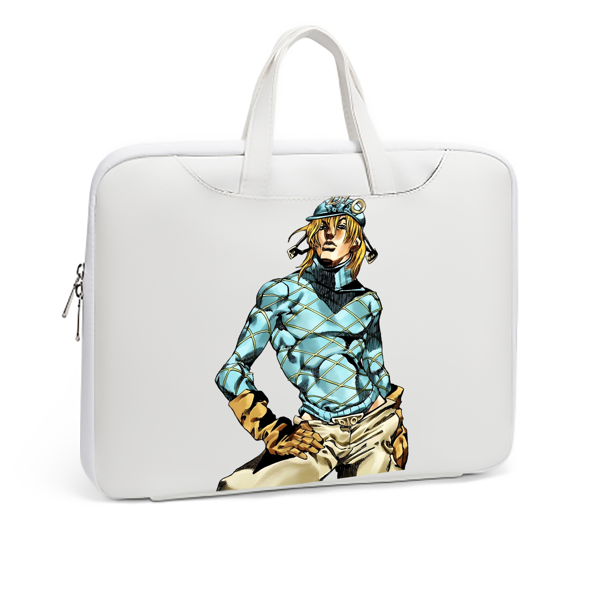 （画像用） ジョジョの奇妙な冒険 ディオ?ブランドー JoJo's Bizarre Adventure Dio Brando レザーラップトップバッグ　ノートパソコンケース